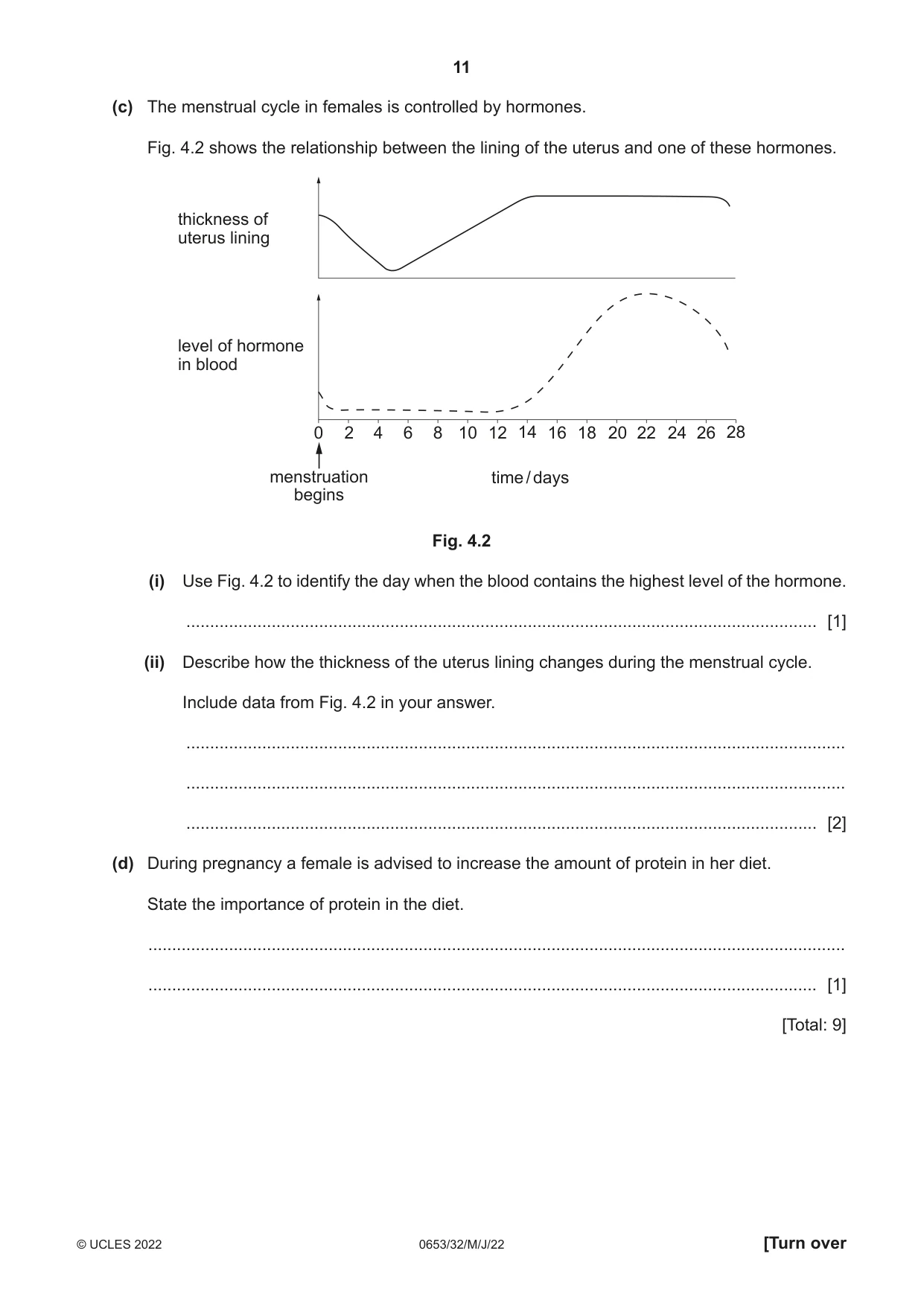 Cambridge IGCSE Science - Combined 0653 2022 May/June Paper 3 · Variant 2 question paper, page 11 of 24