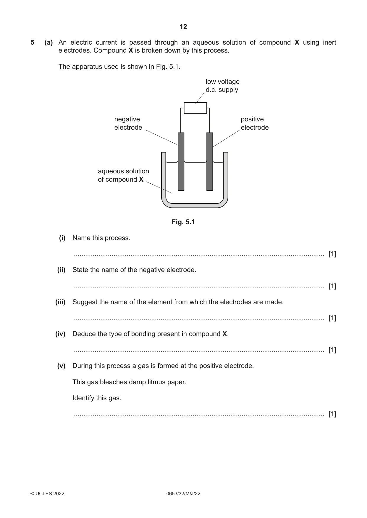 Cambridge IGCSE Science - Combined 0653 2022 May/June Paper 3 · Variant 2 question paper, page 12 of 24