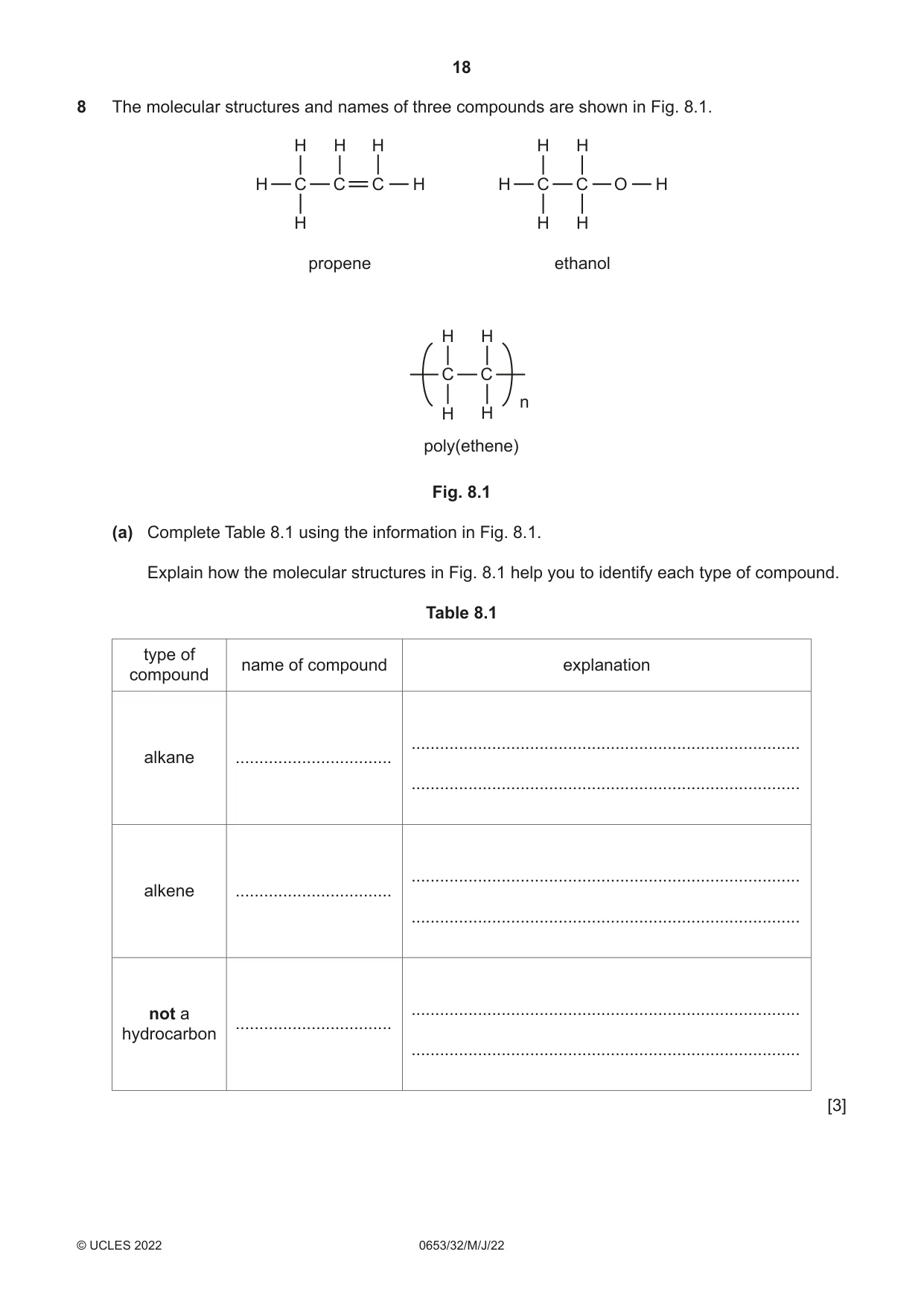 Cambridge IGCSE Science - Combined 0653 2022 May/June Paper 3 · Variant 2 question paper, page 18 of 24