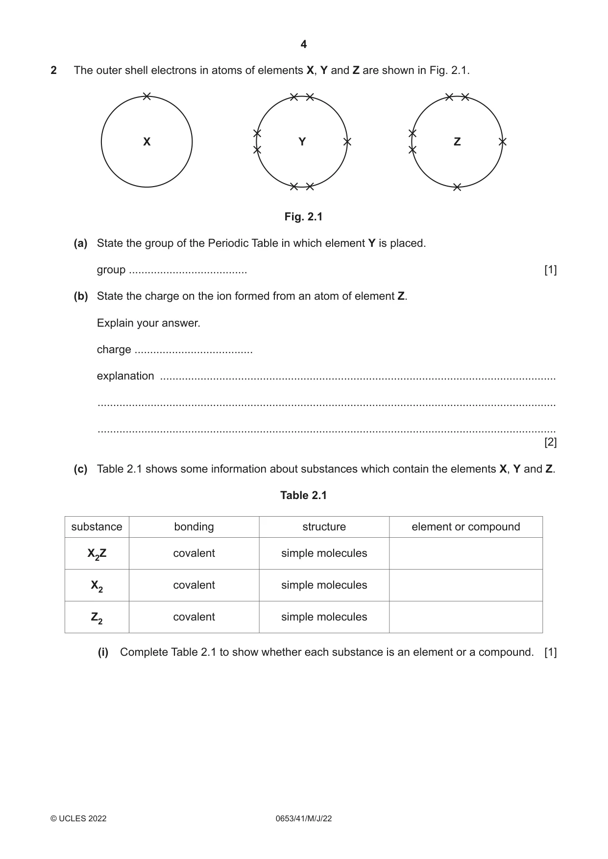 Cambridge IGCSE Science - Combined 0653 2022 May/June Paper 4 · Variant 1 question paper, page 4 of 20