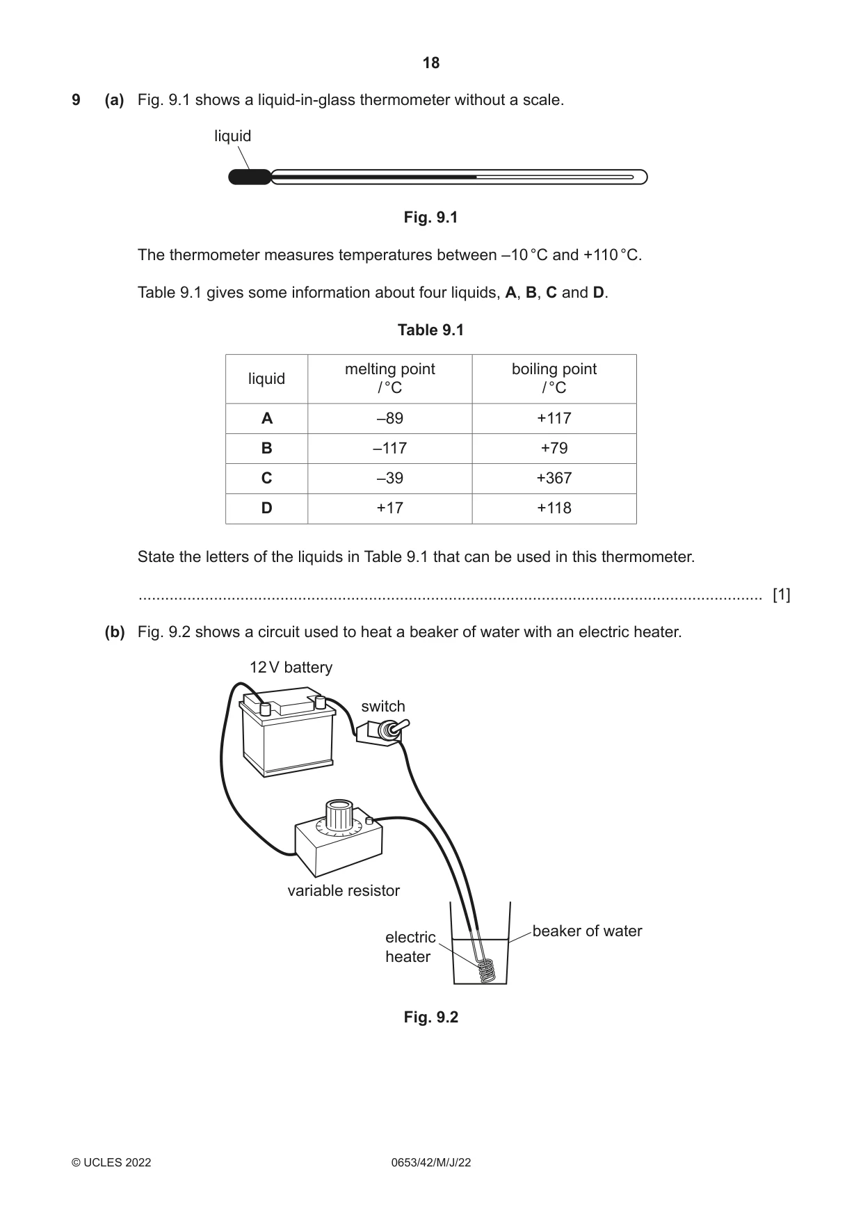 Cambridge IGCSE Science - Combined 0653 2022 May/June Paper 4 · Variant 2 question paper, page 18 of 20