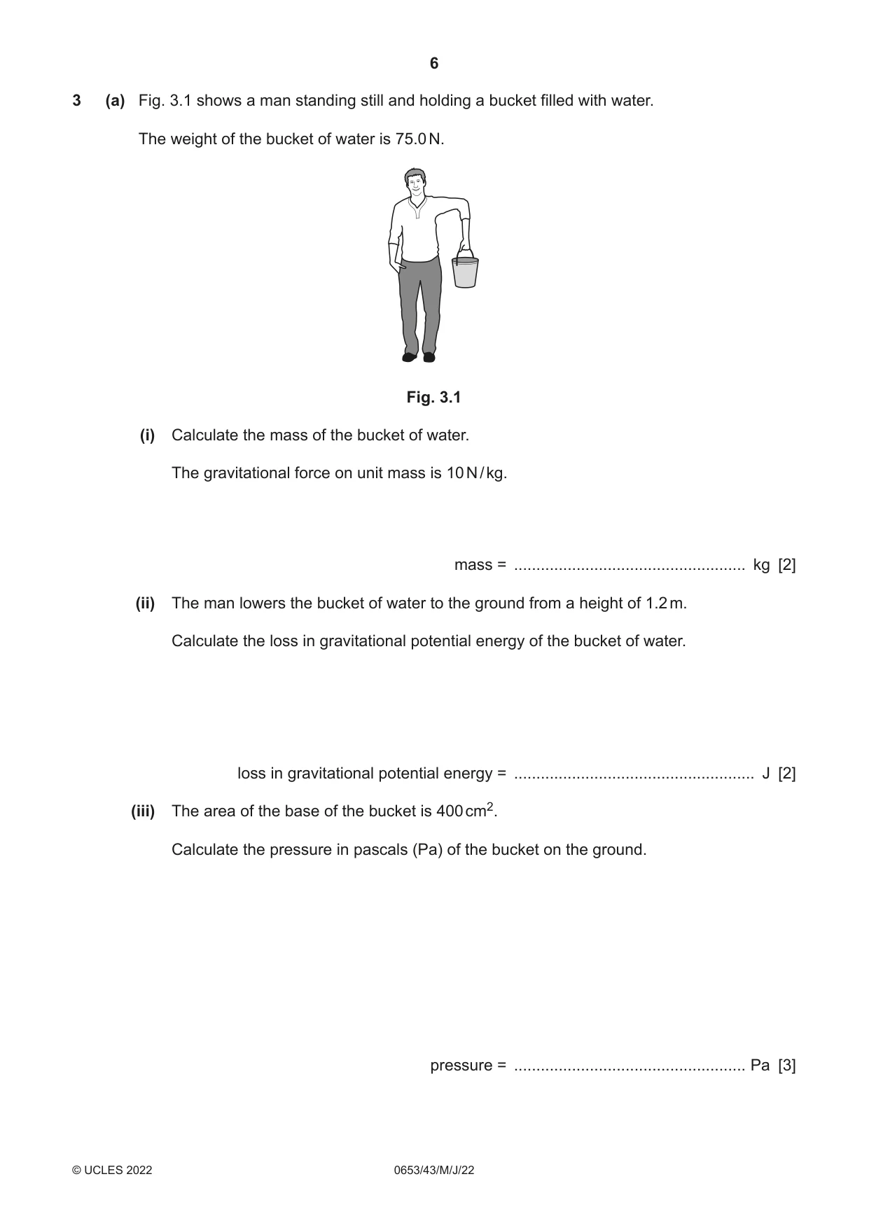 Cambridge IGCSE Science - Combined 0653 2022 May/June Paper 4 · Variant 3 question paper, page 6 of 24
