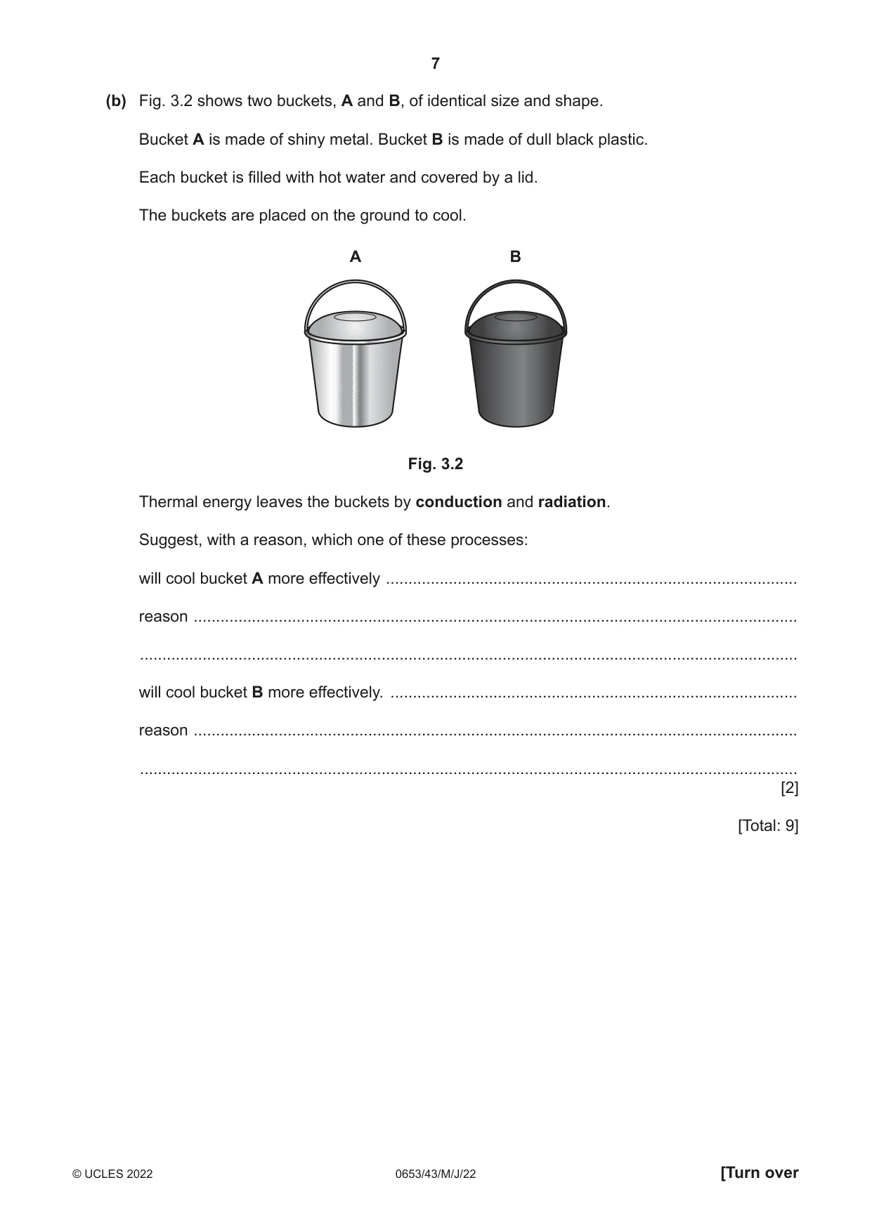 Cambridge IGCSE Science - Combined 0653 2022 May/June Paper 4 · Variant 3 question paper, page 7 of 24