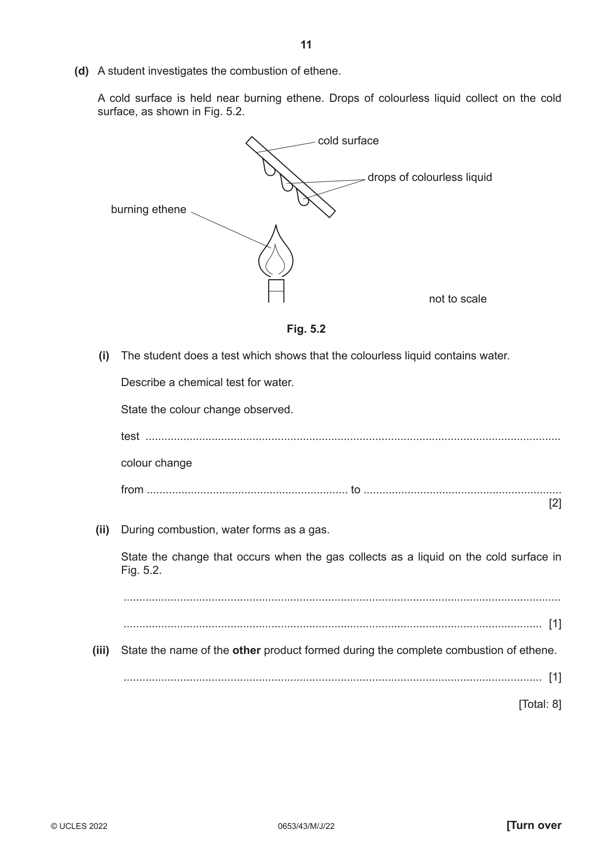 Cambridge IGCSE Science - Combined 0653 2022 May/June Paper 4 · Variant 3 question paper, page 11 of 24