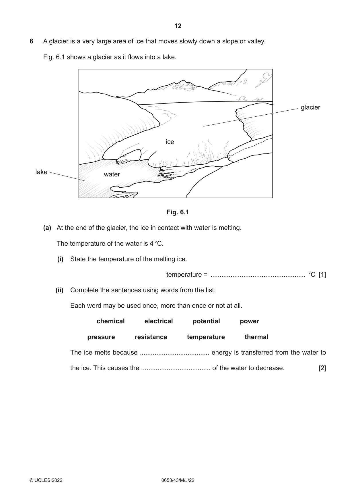 Cambridge IGCSE Science - Combined 0653 2022 May/June Paper 4 · Variant 3 question paper, page 12 of 24