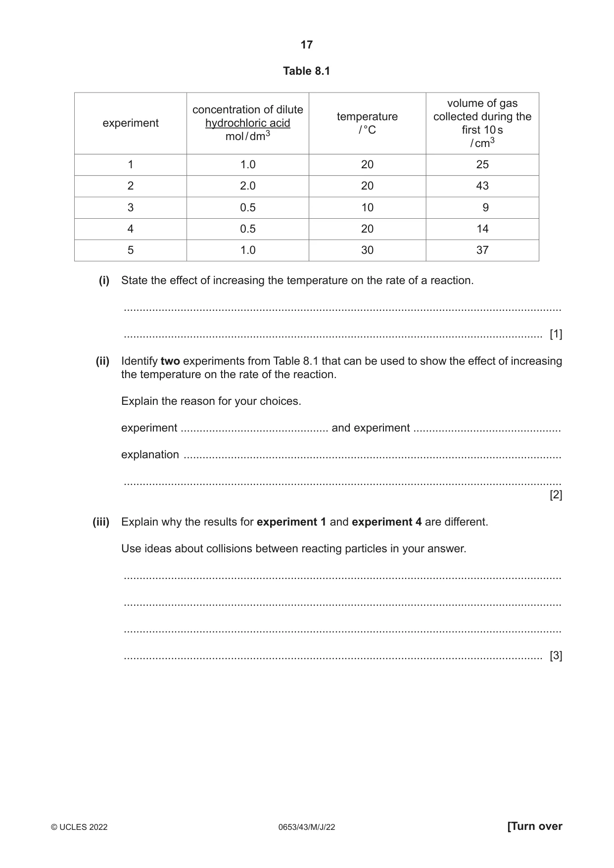 Cambridge IGCSE Science - Combined 0653 2022 May/June Paper 4 · Variant 3 question paper, page 17 of 24