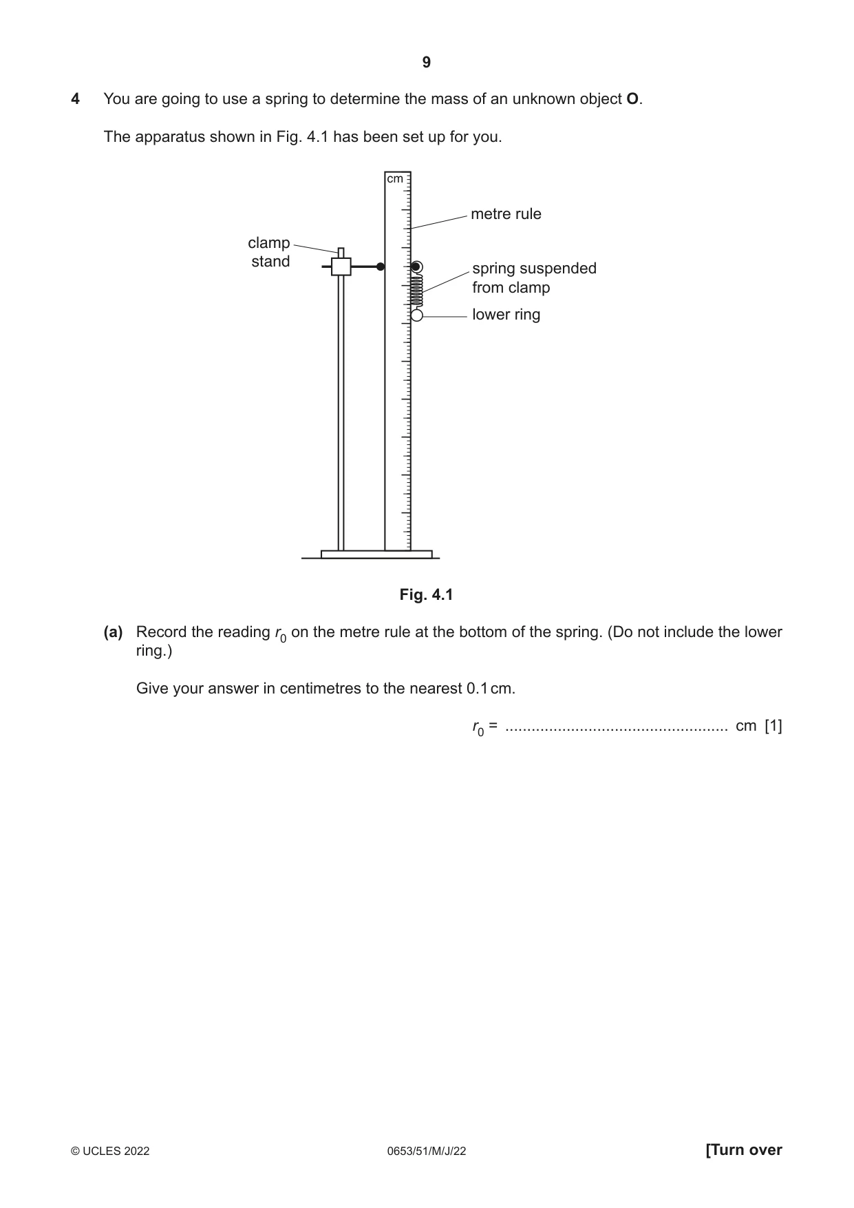 Cambridge IGCSE Science - Combined 0653 2022 May/June Paper 5 · Variant 1 question paper, page 9 of 16