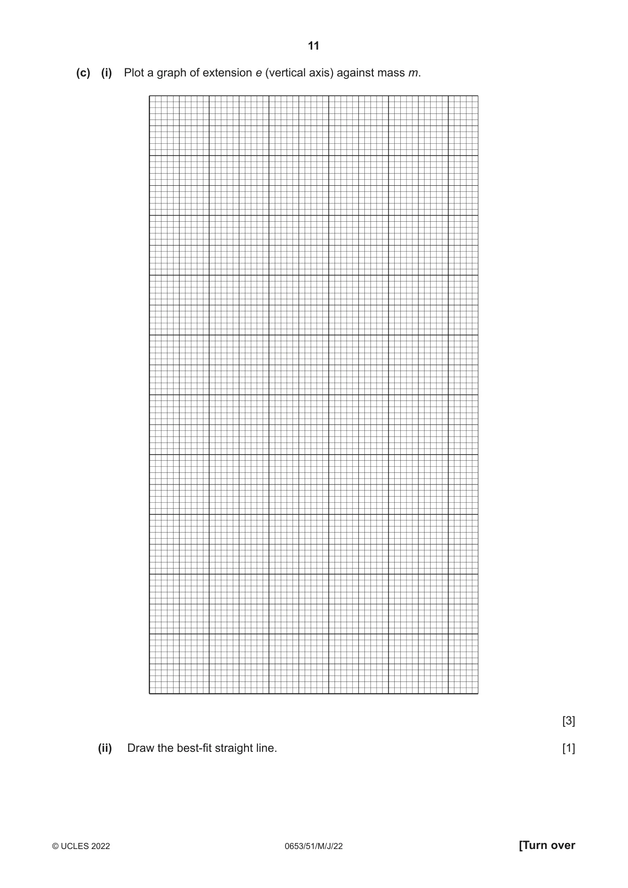 Cambridge IGCSE Science - Combined 0653 2022 May/June Paper 5 · Variant 1 question paper, page 11 of 16
