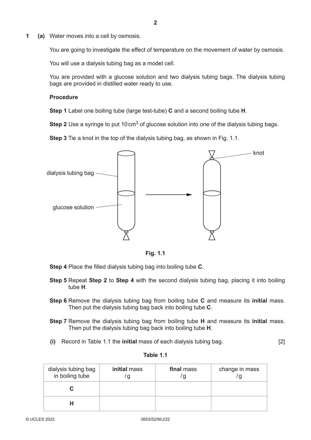 Cambridge IGCSE Science - Combined 0653 2022 May/June Paper 5 · Variant 2 question paper, page 2 of 16