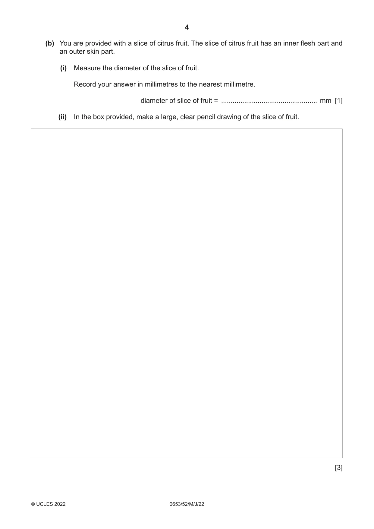 Cambridge IGCSE Science - Combined 0653 2022 May/June Paper 5 · Variant 2 question paper, page 4 of 16