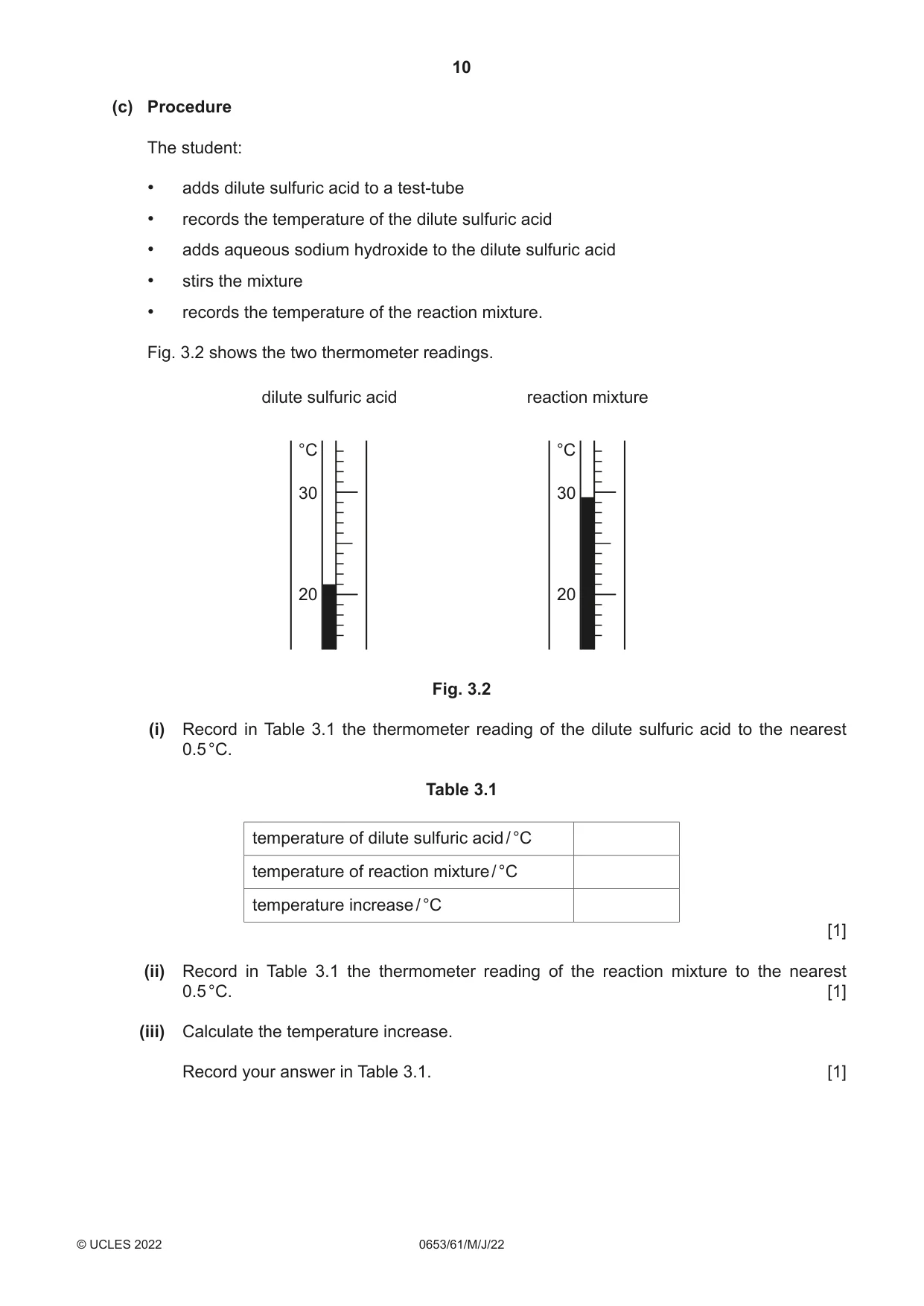 Cambridge IGCSE Science - Combined 0653 2022 May/June Paper 6 · Variant 1 question paper, page 10 of 16