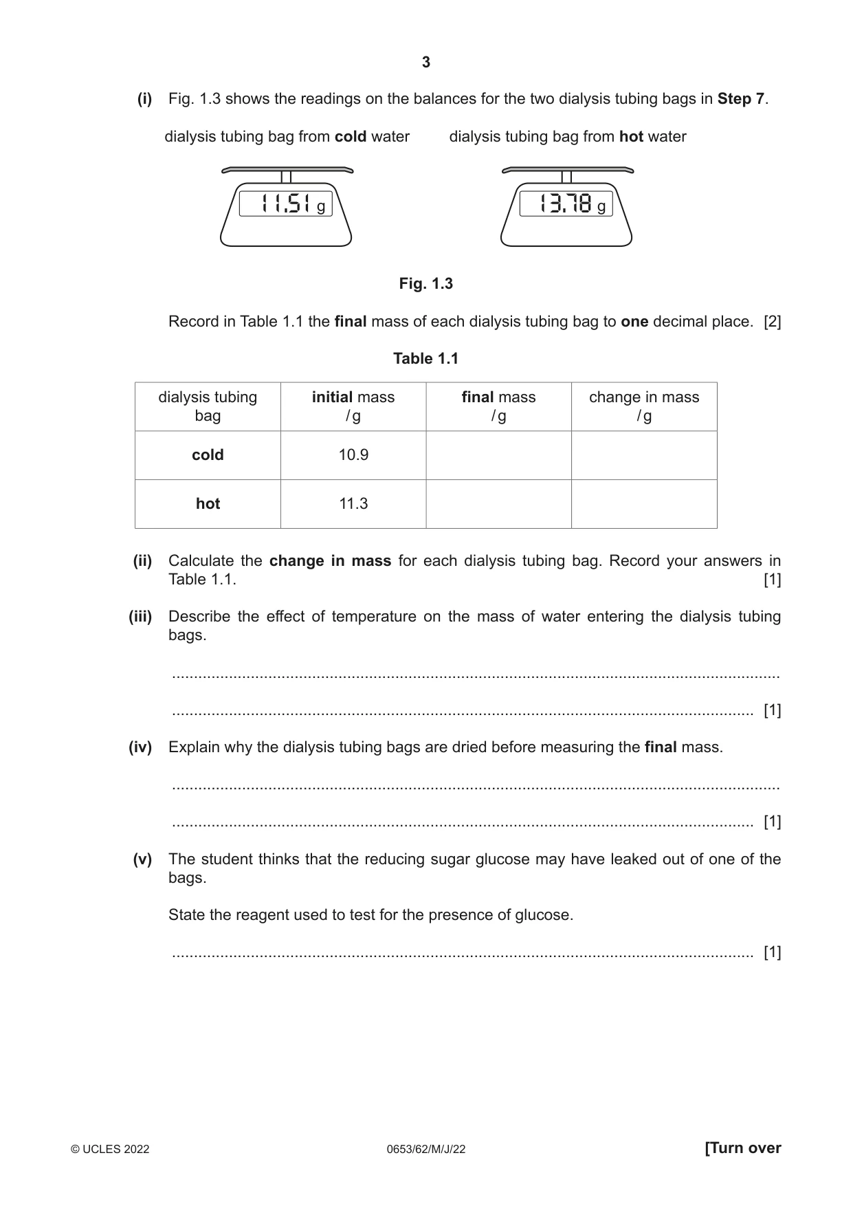Cambridge IGCSE Science - Combined 0653 2022 May/June Paper 6 · Variant 2 question paper, page 3 of 16