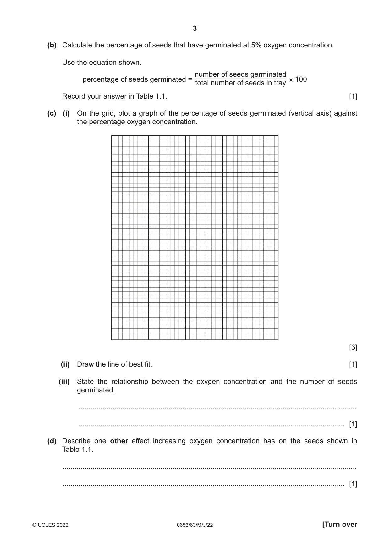 Cambridge IGCSE Science - Combined 0653 2022 May/June Paper 6 · Variant 3 question paper, page 3 of 12