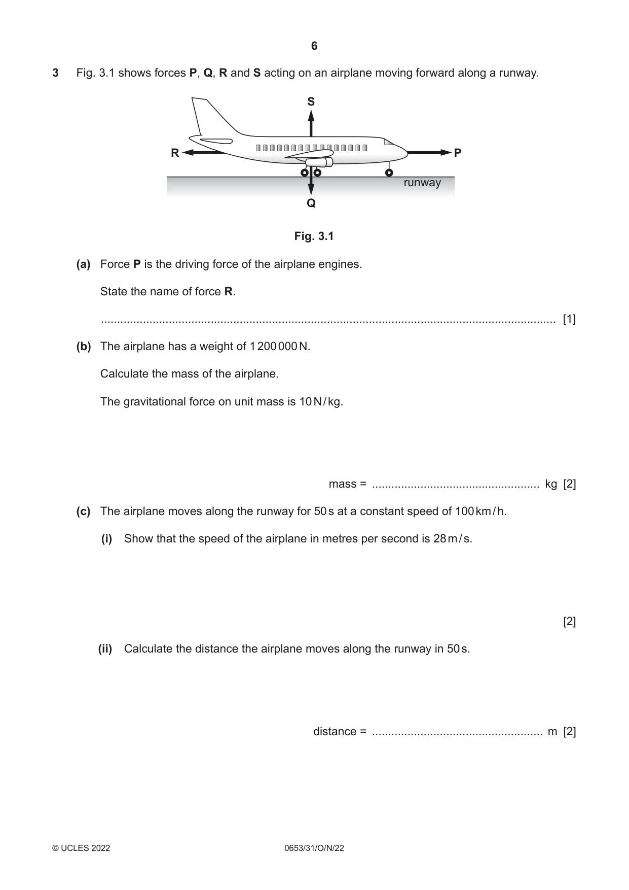 Cambridge IGCSE Science - Combined 0653 2022 Oct/Nov Paper 3 · Variant 1 question paper, page 6 of 24