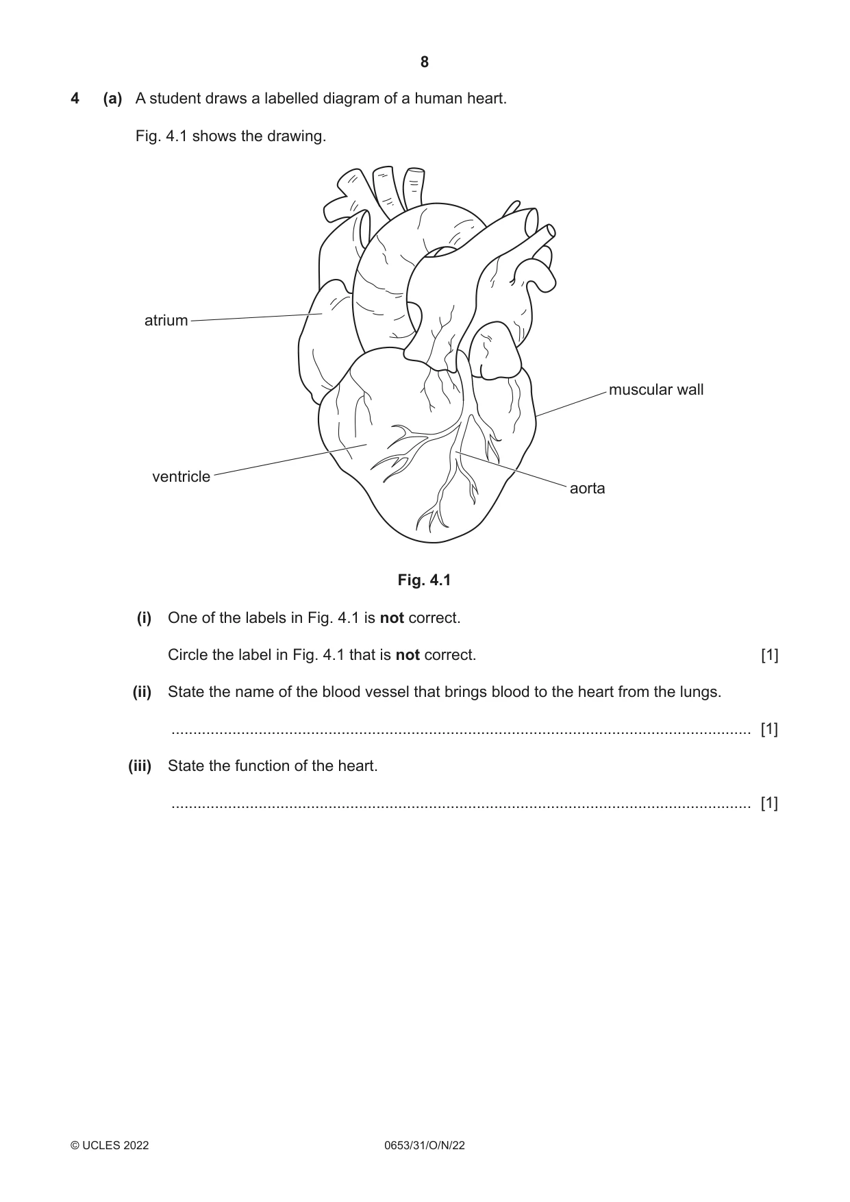 Cambridge IGCSE Science - Combined 0653 2022 Oct/Nov Paper 3 · Variant 1 question paper, page 8 of 24