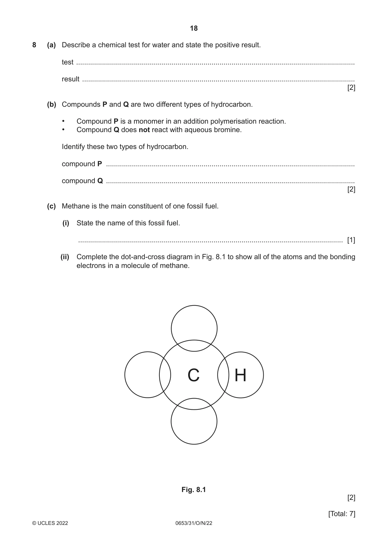 Cambridge IGCSE Science - Combined 0653 2022 Oct/Nov Paper 3 · Variant 1 question paper, page 18 of 24