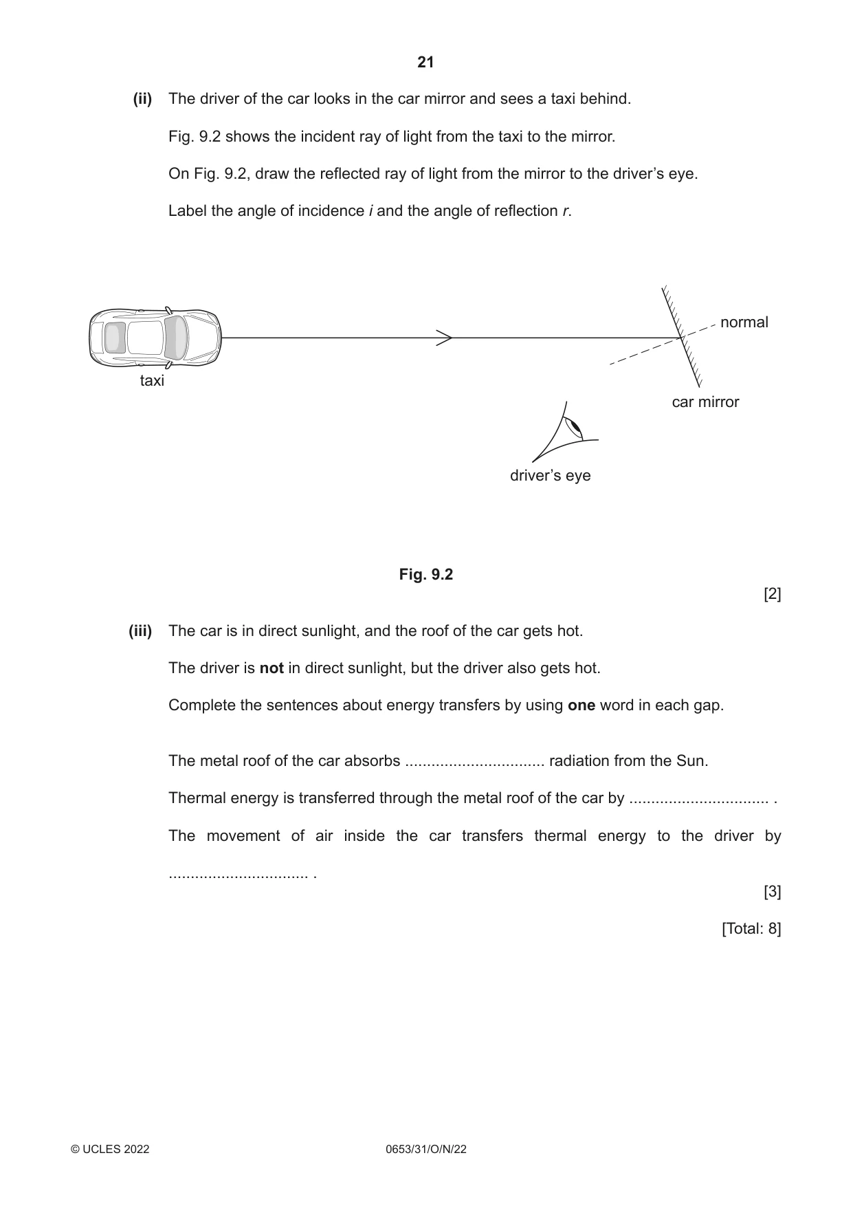 Cambridge IGCSE Science - Combined 0653 2022 Oct/Nov Paper 3 · Variant 1 question paper, page 21 of 24
