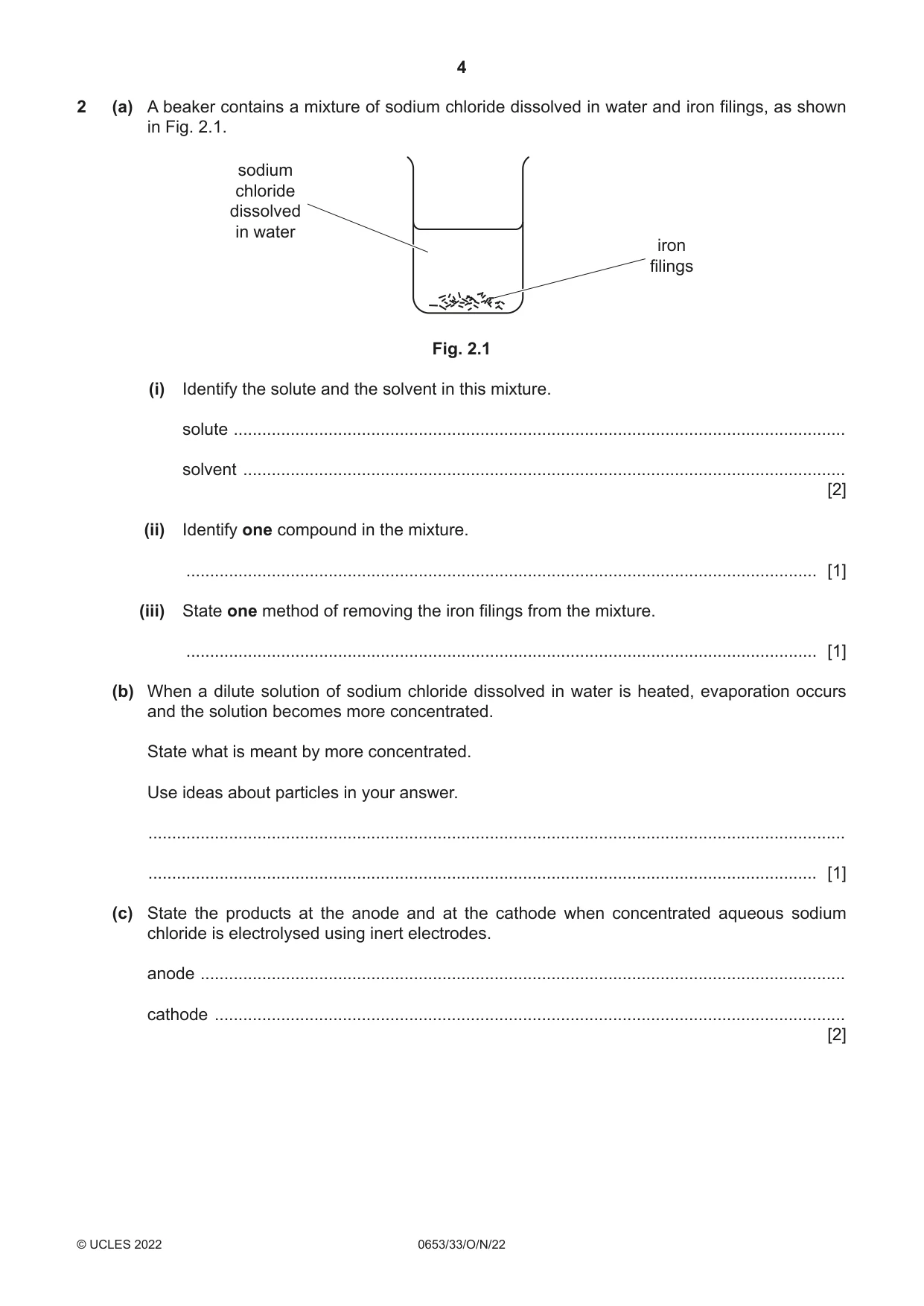 Cambridge IGCSE Science - Combined 0653 2022 Oct/Nov Paper 3 · Variant 3 question paper, page 4 of 24