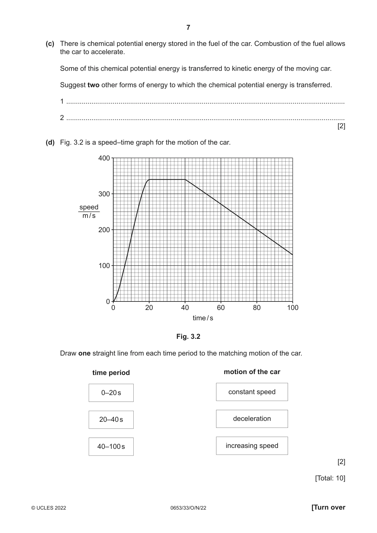 Cambridge IGCSE Science - Combined 0653 2022 Oct/Nov Paper 3 · Variant 3 question paper, page 7 of 24