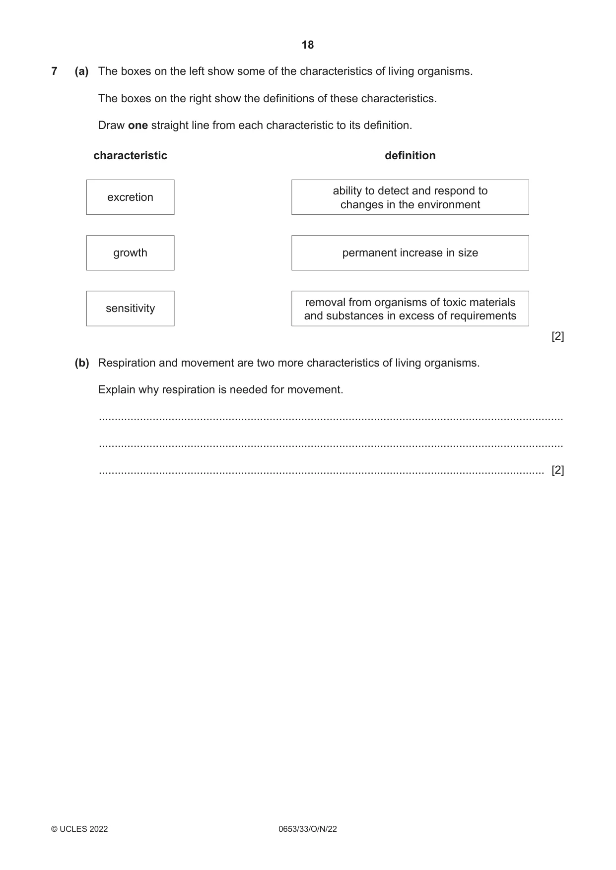 Cambridge IGCSE Science - Combined 0653 2022 Oct/Nov Paper 3 · Variant 3 question paper, page 18 of 24
