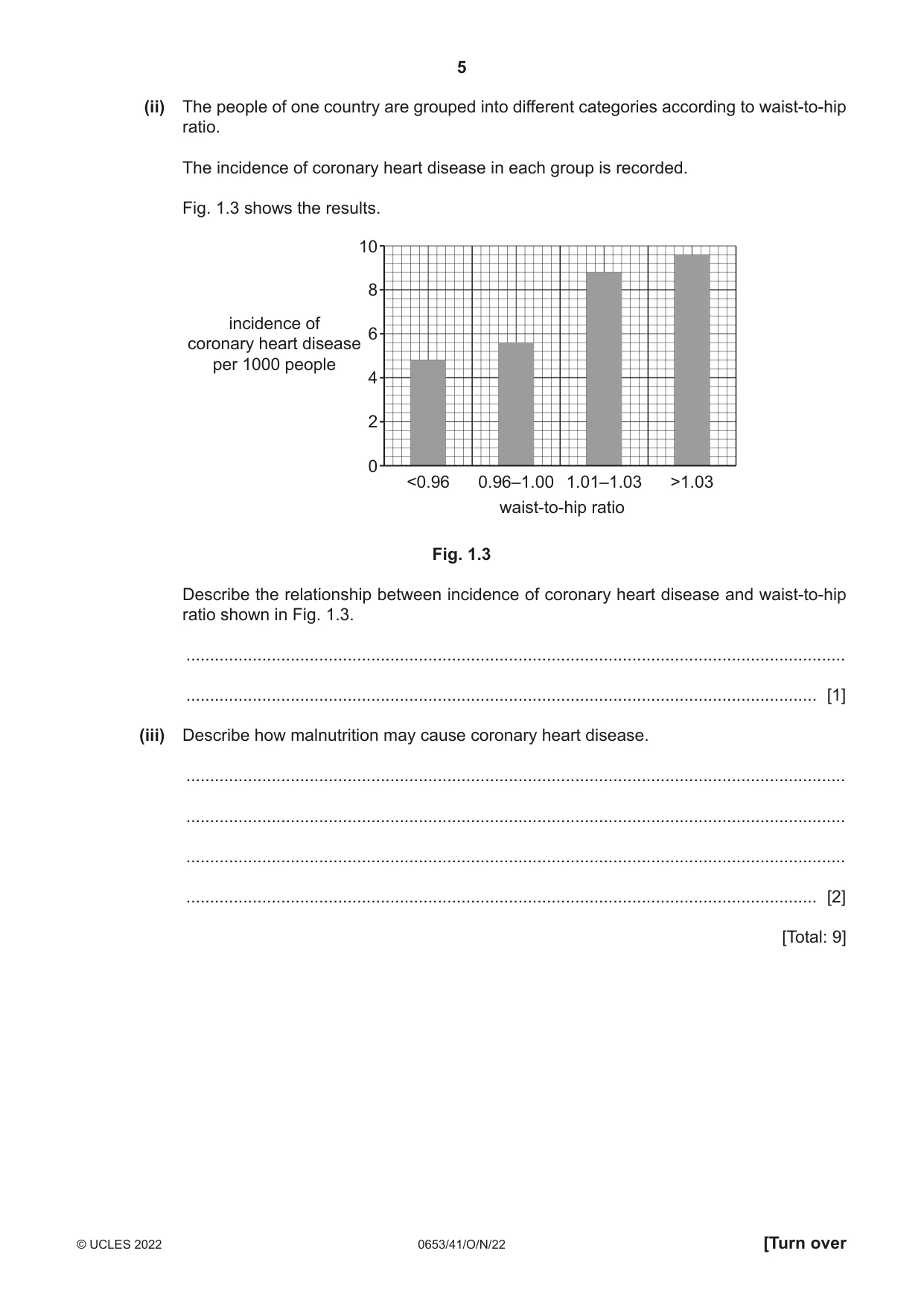 Cambridge IGCSE Science - Combined 0653 2022 Oct/Nov Paper 4 · Variant 1 question paper, page 5 of 24
