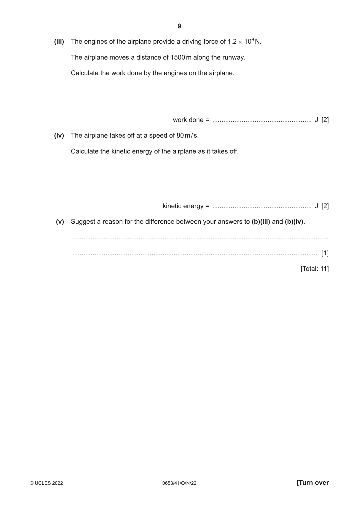 Cambridge IGCSE Science - Combined 0653 2022 Oct/Nov Paper 4 · Variant 1 question paper, page 9 of 24