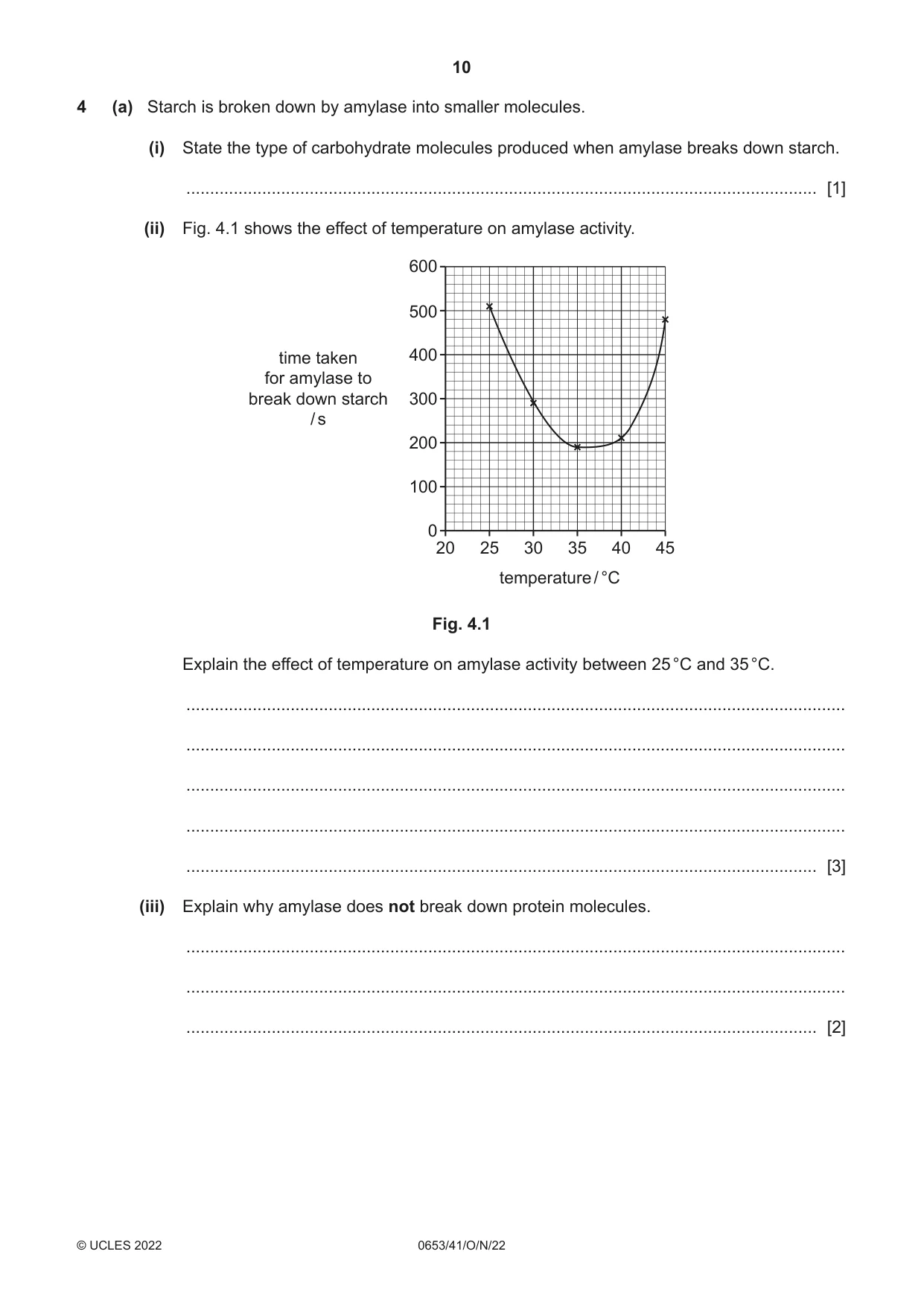Cambridge IGCSE Science - Combined 0653 2022 Oct/Nov Paper 4 · Variant 1 question paper, page 10 of 24