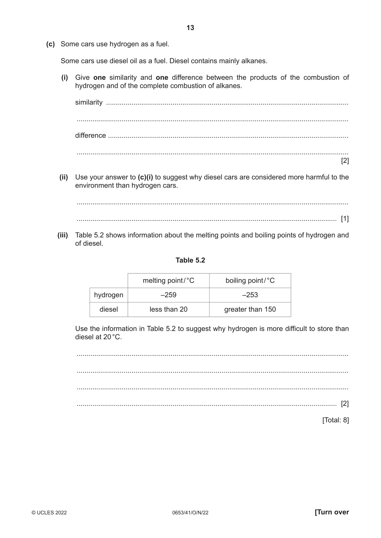 Cambridge IGCSE Science - Combined 0653 2022 Oct/Nov Paper 4 · Variant 1 question paper, page 13 of 24