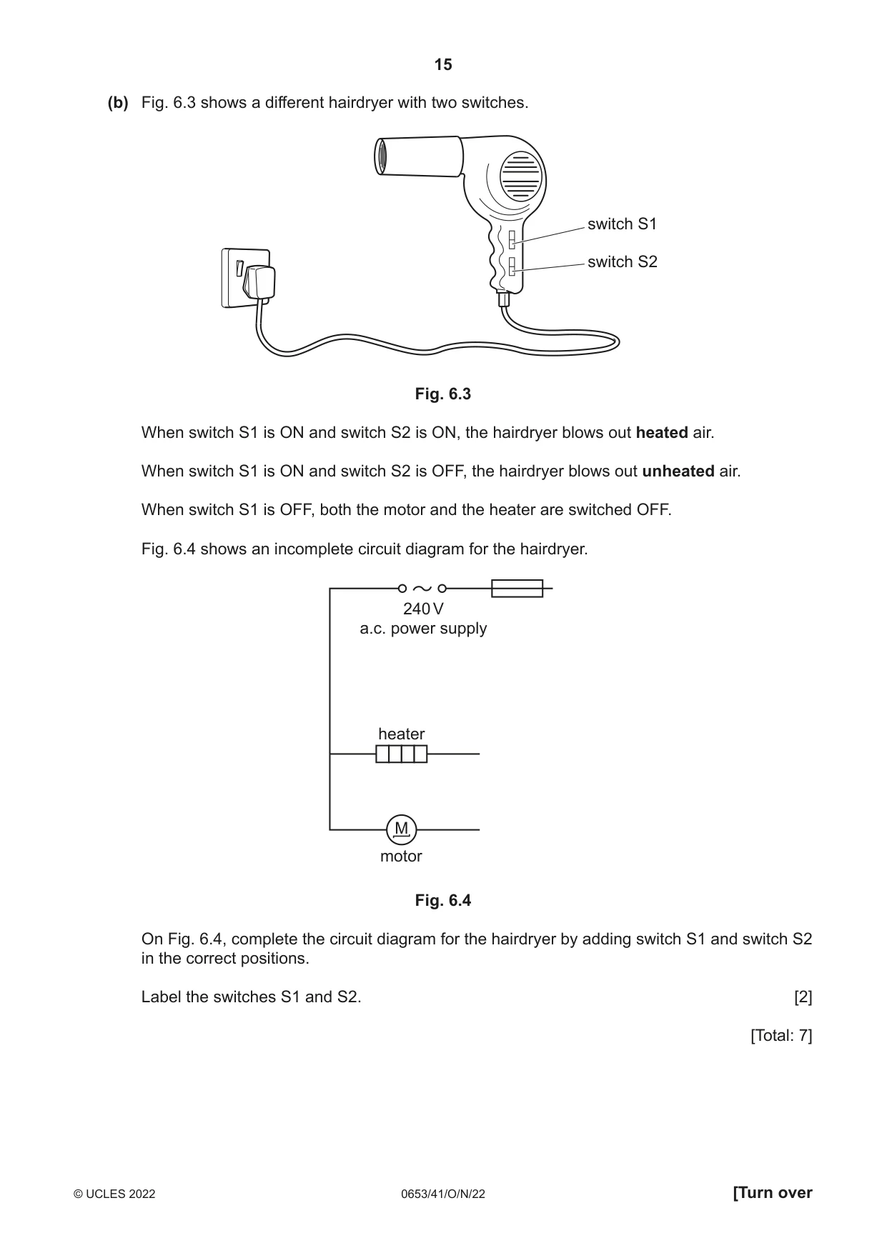 Cambridge IGCSE Science - Combined 0653 2022 Oct/Nov Paper 4 · Variant 1 question paper, page 15 of 24
