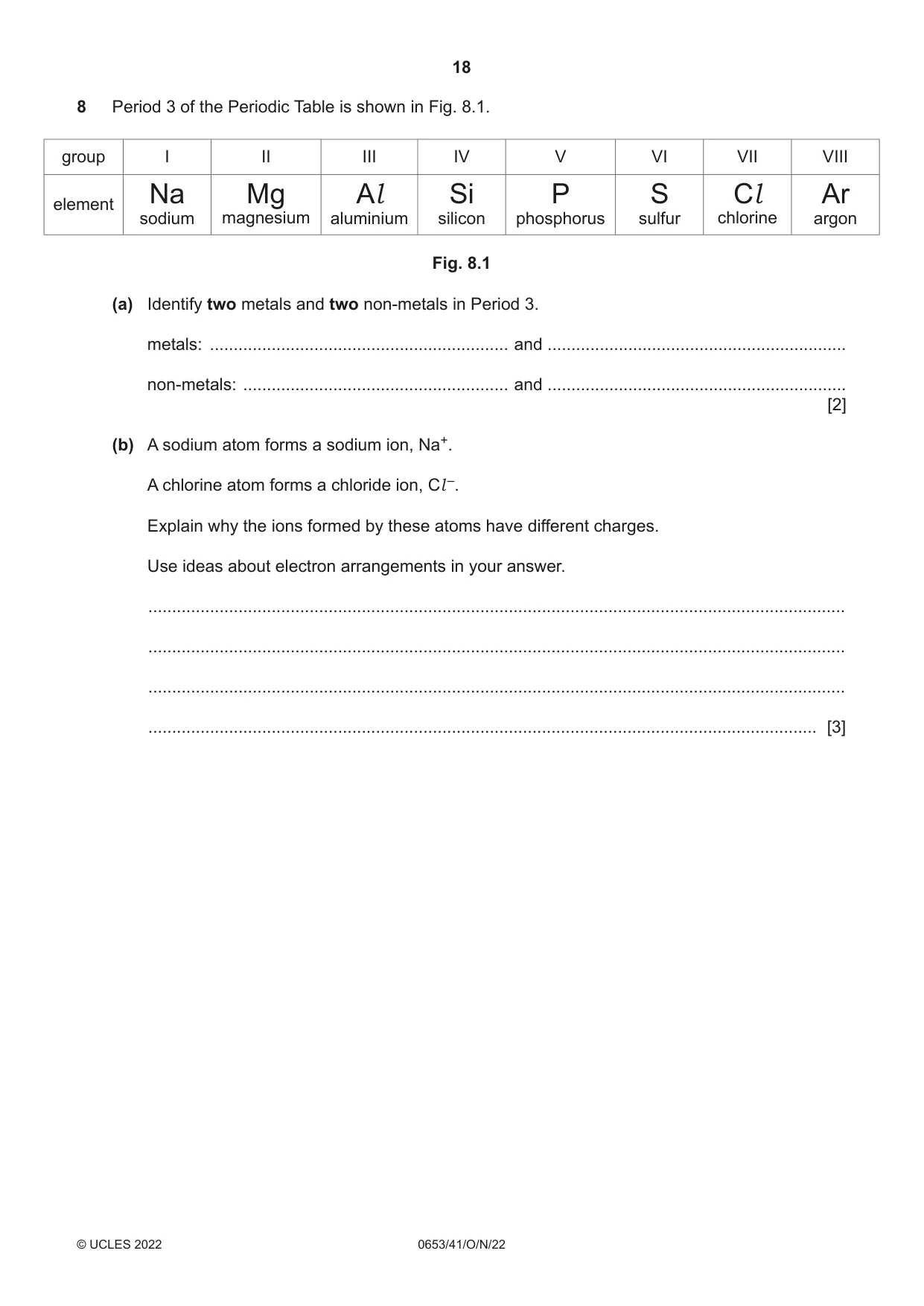 Cambridge IGCSE Science - Combined 0653 2022 Oct/Nov Paper 4 · Variant 1 question paper, page 18 of 24