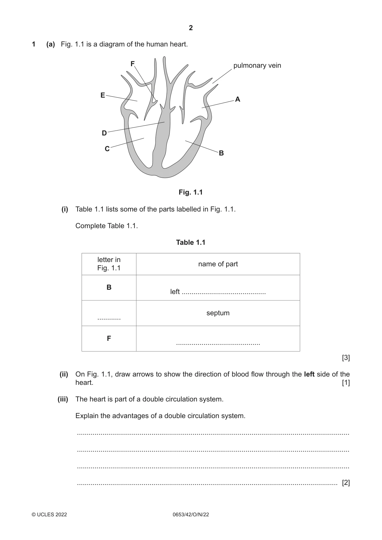 Cambridge IGCSE Science - Combined 0653 2022 Oct/Nov Paper 4 · Variant 2 question paper, page 2 of 20