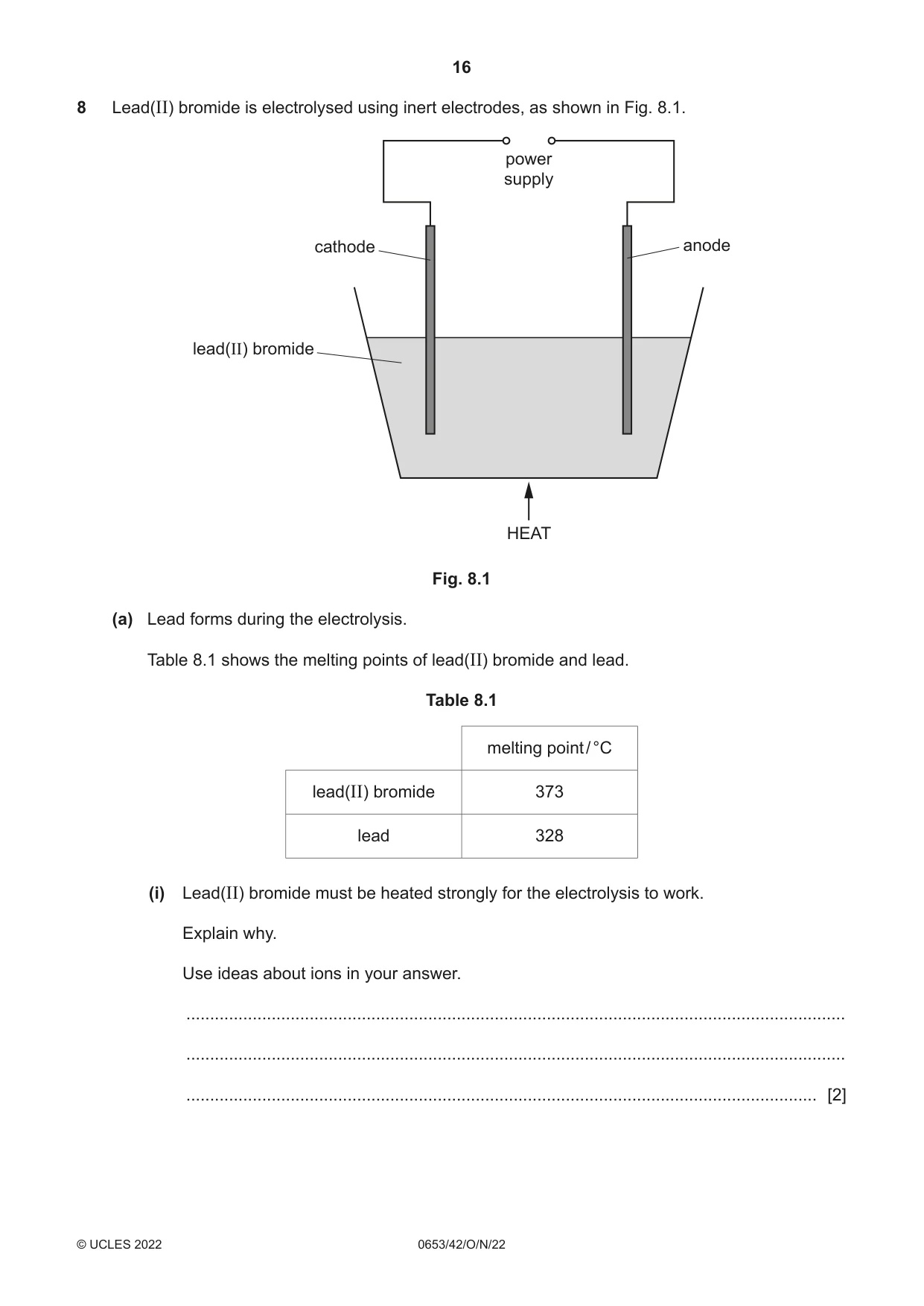 Cambridge IGCSE Science - Combined 0653 2022 Oct/Nov Paper 4 · Variant 2 question paper, page 16 of 20