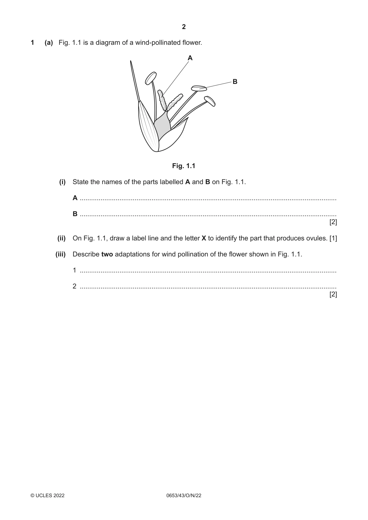 Cambridge IGCSE Science - Combined 0653 2022 Oct/Nov Paper 4 · Variant 3 question paper, page 2 of 20