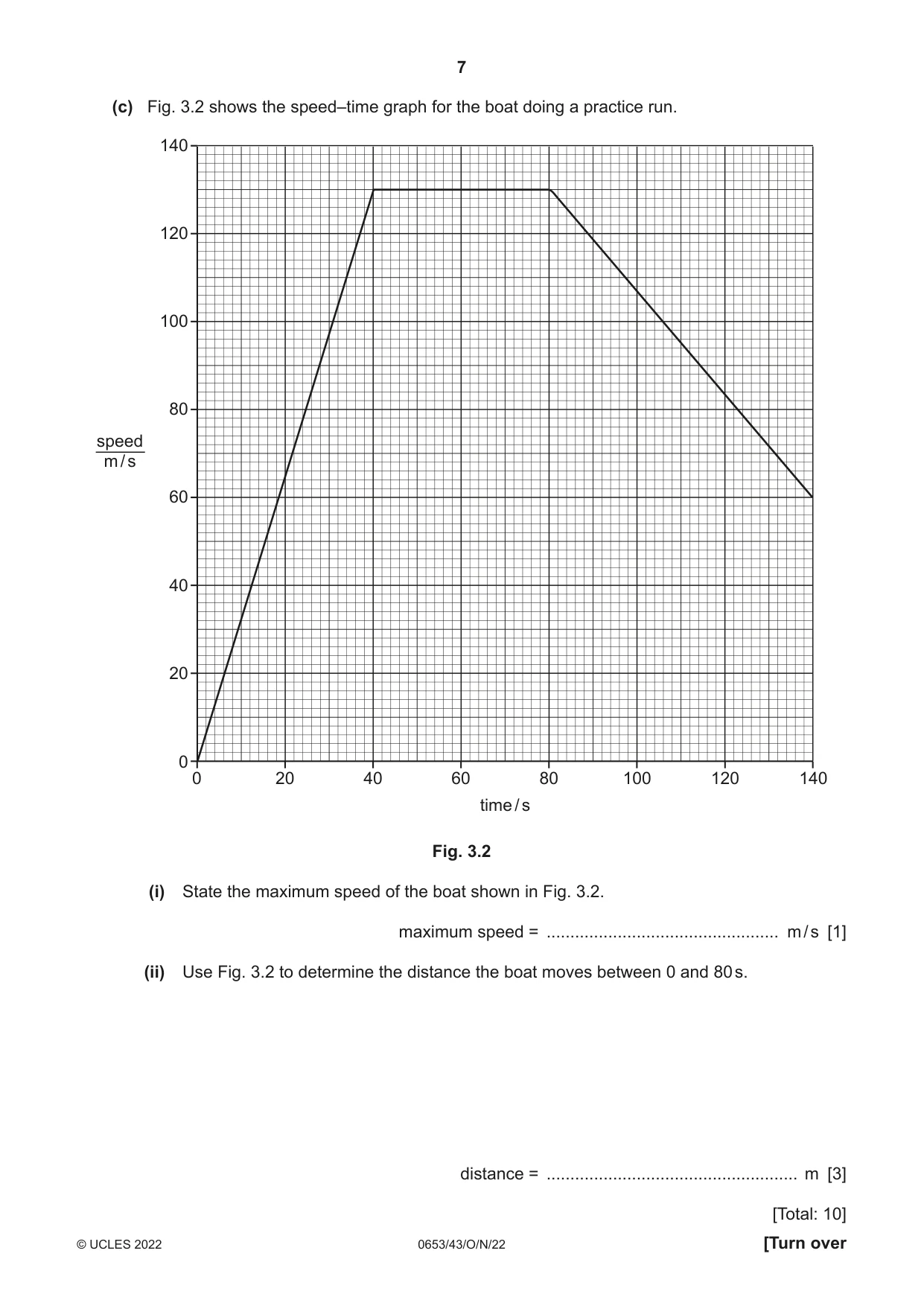 Cambridge IGCSE Science - Combined 0653 2022 Oct/Nov Paper 4 · Variant 3 question paper, page 7 of 20