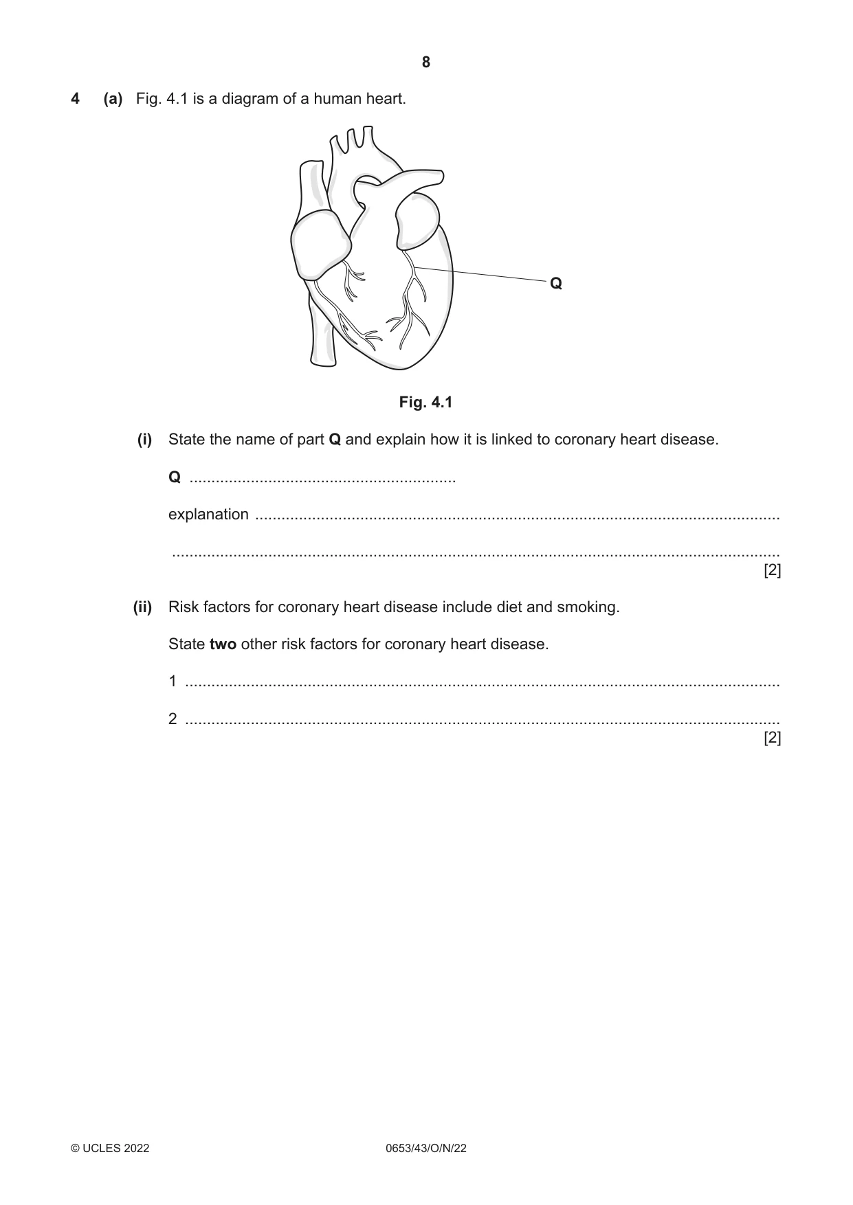 Cambridge IGCSE Science - Combined 0653 2022 Oct/Nov Paper 4 · Variant 3 question paper, page 8 of 20