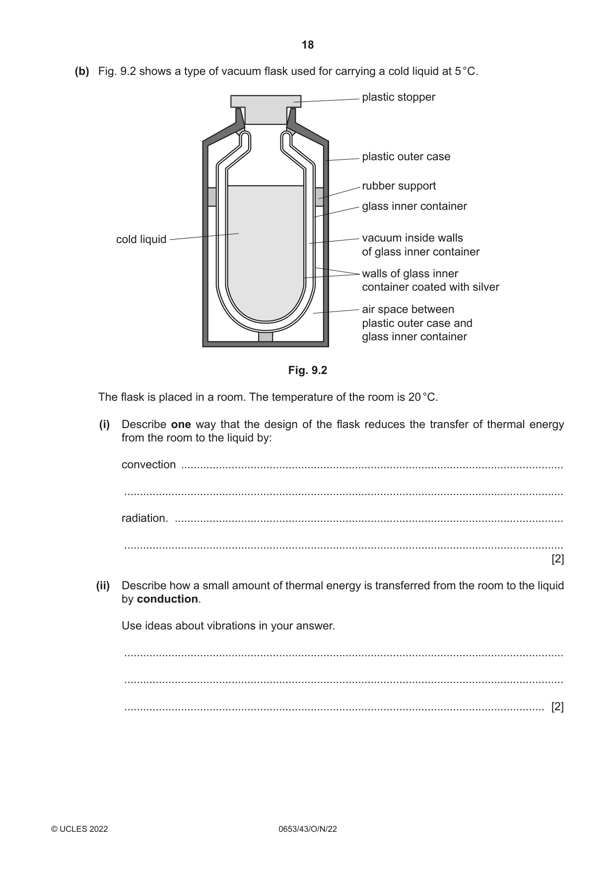 Cambridge IGCSE Science - Combined 0653 2022 Oct/Nov Paper 4 · Variant 3 question paper, page 18 of 20