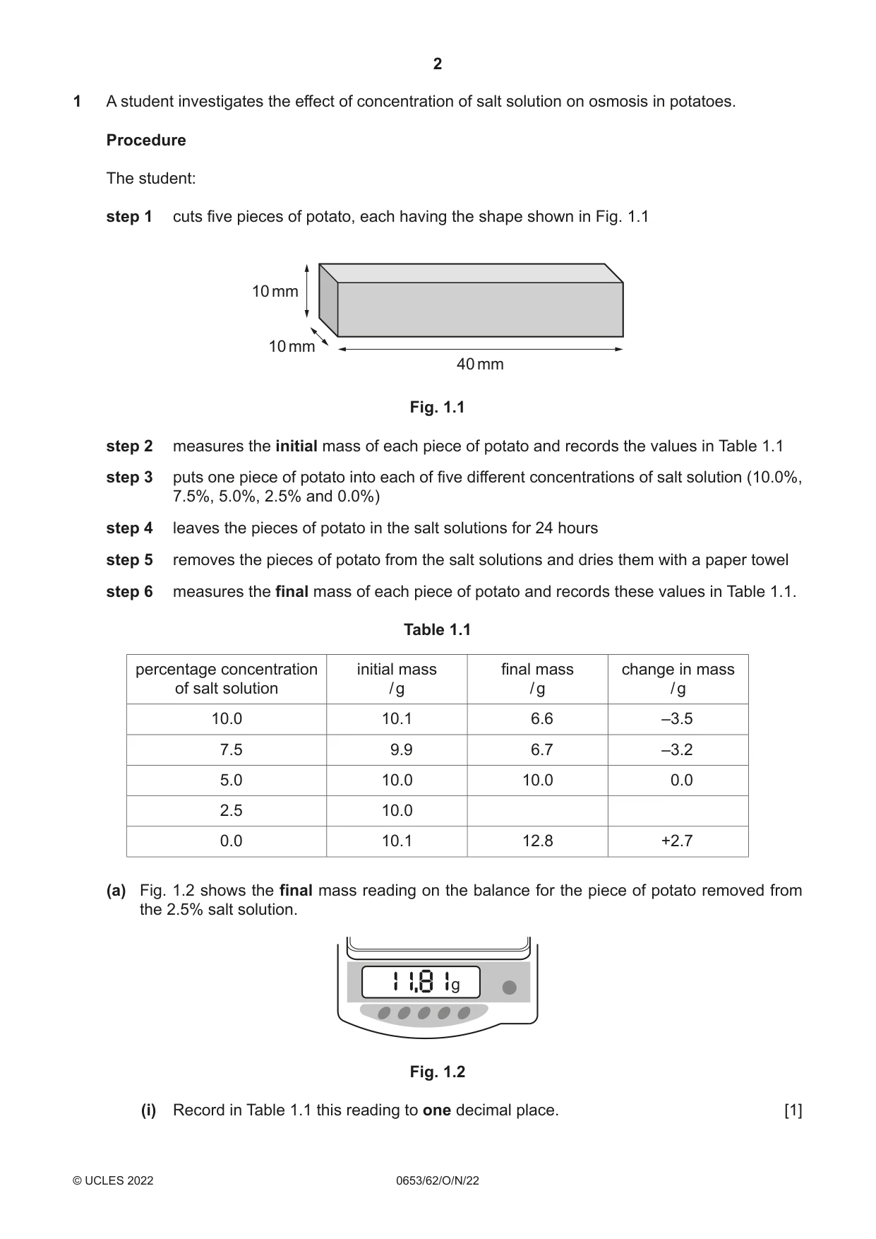 Cambridge IGCSE Science - Combined 0653 2022 Oct/Nov Paper 6 · Variant 2 question paper, page 2 of 16