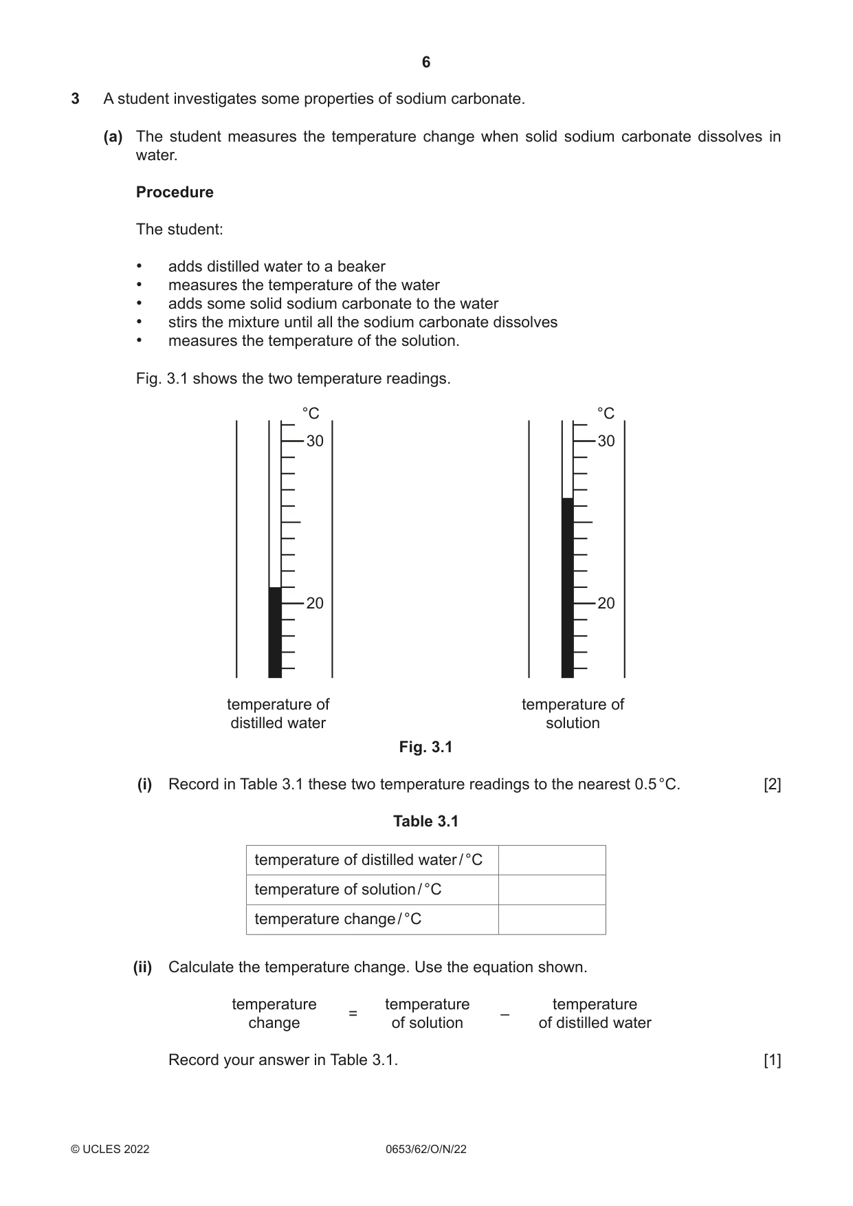 Cambridge IGCSE Science - Combined 0653 2022 Oct/Nov Paper 6 · Variant 2 question paper, page 6 of 16