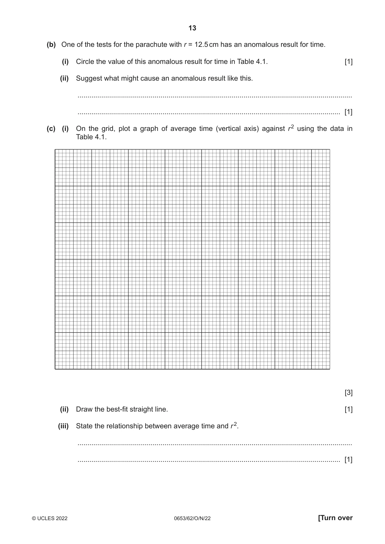 Cambridge IGCSE Science - Combined 0653 2022 Oct/Nov Paper 6 · Variant 2 question paper, page 13 of 16