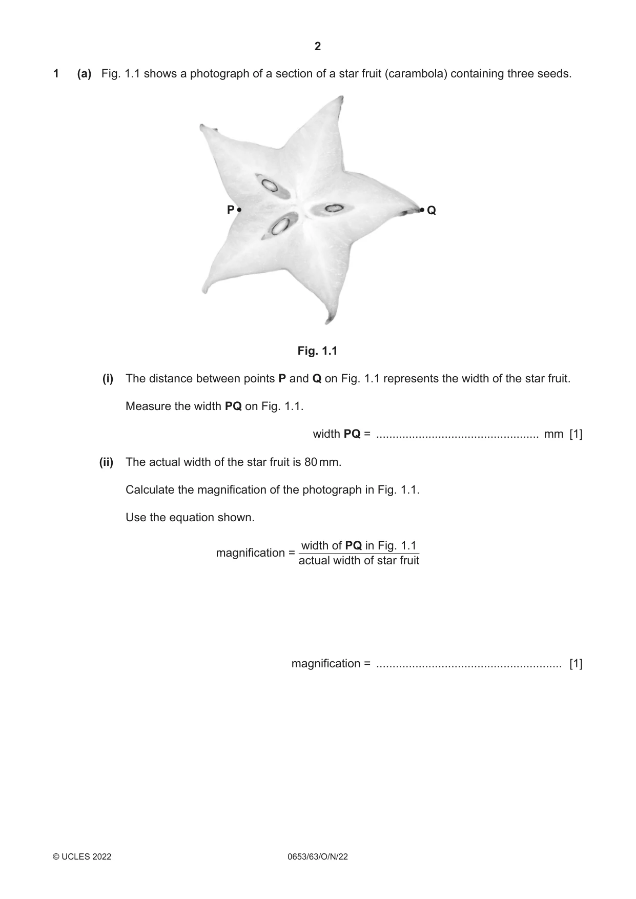 Cambridge IGCSE Science - Combined 0653 2022 Oct/Nov Paper 6 · Variant 3 question paper, page 2 of 16