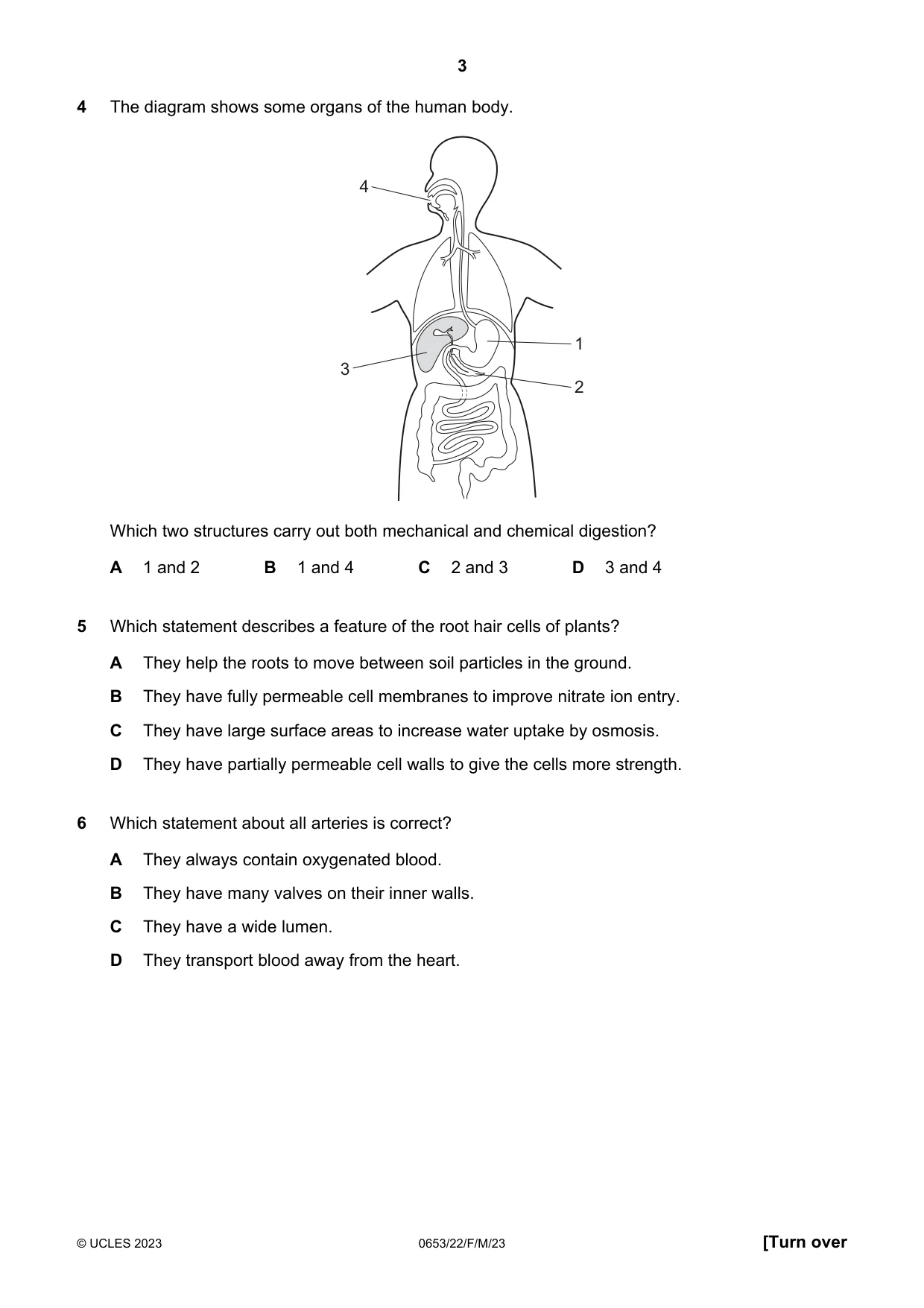 Cambridge IGCSE Science - Combined 0653 2023 Feb/March Paper 2 · Variant 2 question paper, page 3 of 16