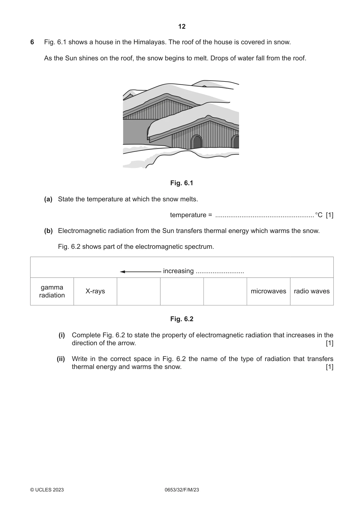 Cambridge IGCSE Science - Combined 0653 2023 Feb/March Paper 3 · Variant 2 question paper, page 12 of 20