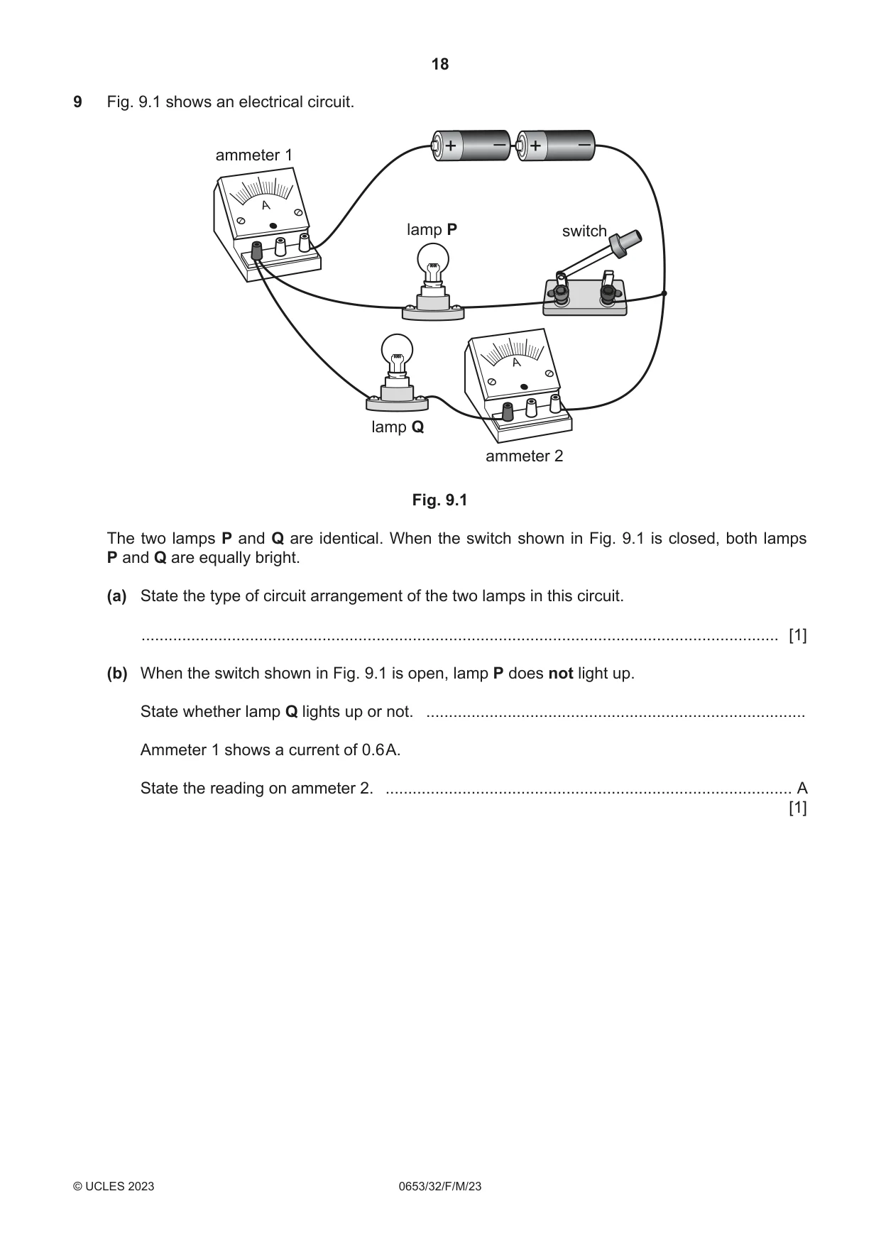 Cambridge IGCSE Science - Combined 0653 2023 Feb/March Paper 3 · Variant 2 question paper, page 18 of 20