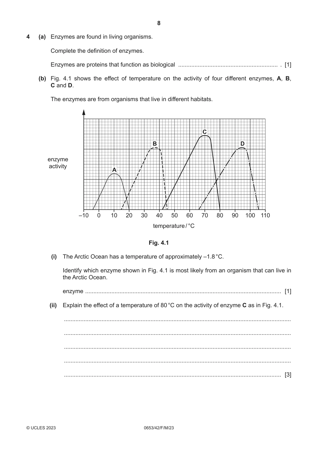 Cambridge IGCSE Science - Combined 0653 2023 Feb/March Paper 4 · Variant 2 question paper, page 8 of 20