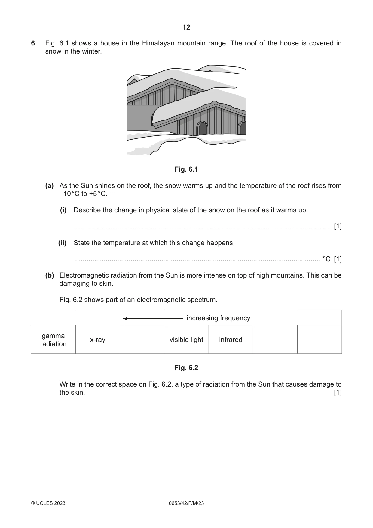 Cambridge IGCSE Science - Combined 0653 2023 Feb/March Paper 4 · Variant 2 question paper, page 12 of 20