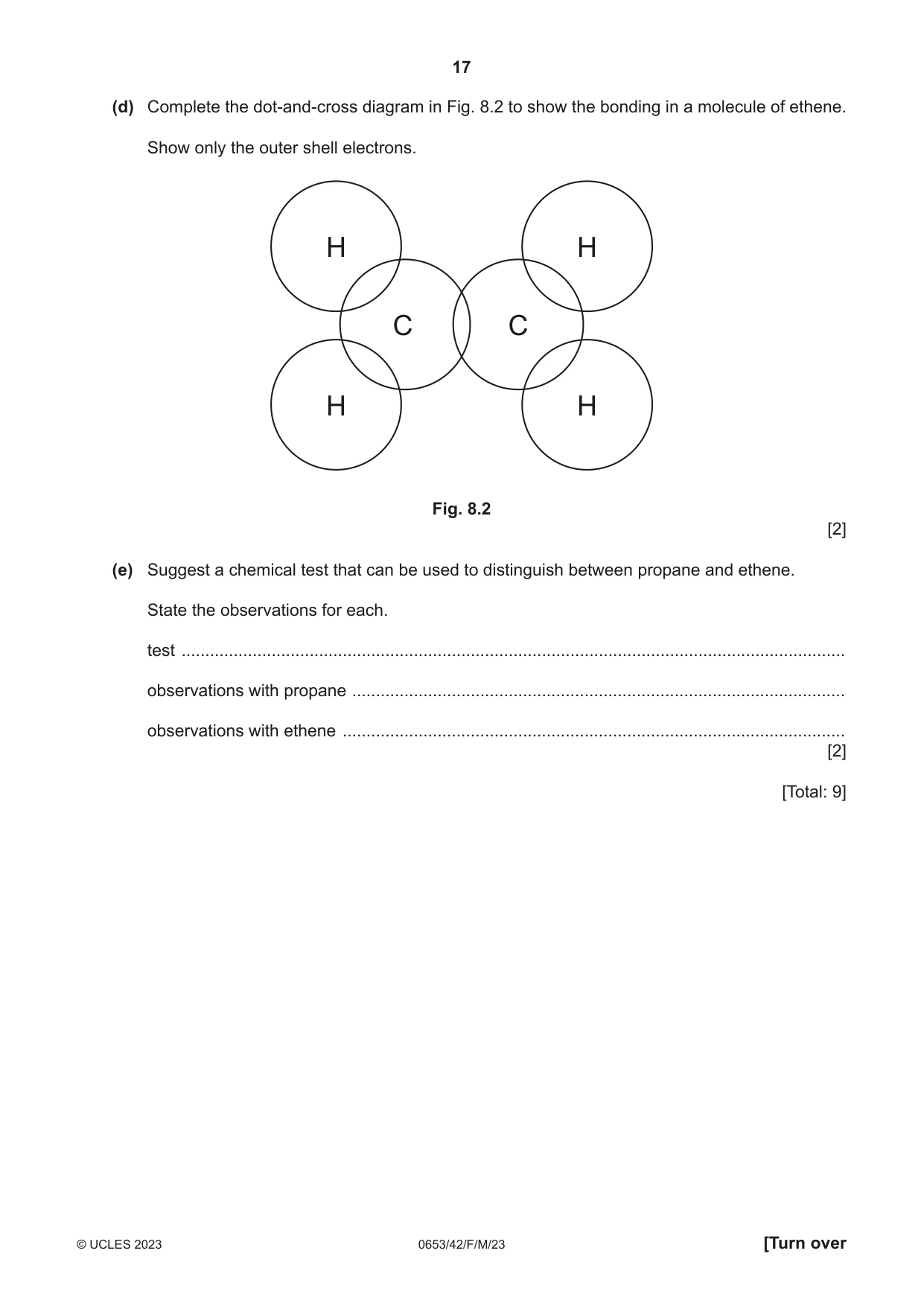 Cambridge IGCSE Science - Combined 0653 2023 Feb/March Paper 4 · Variant 2 question paper, page 17 of 20