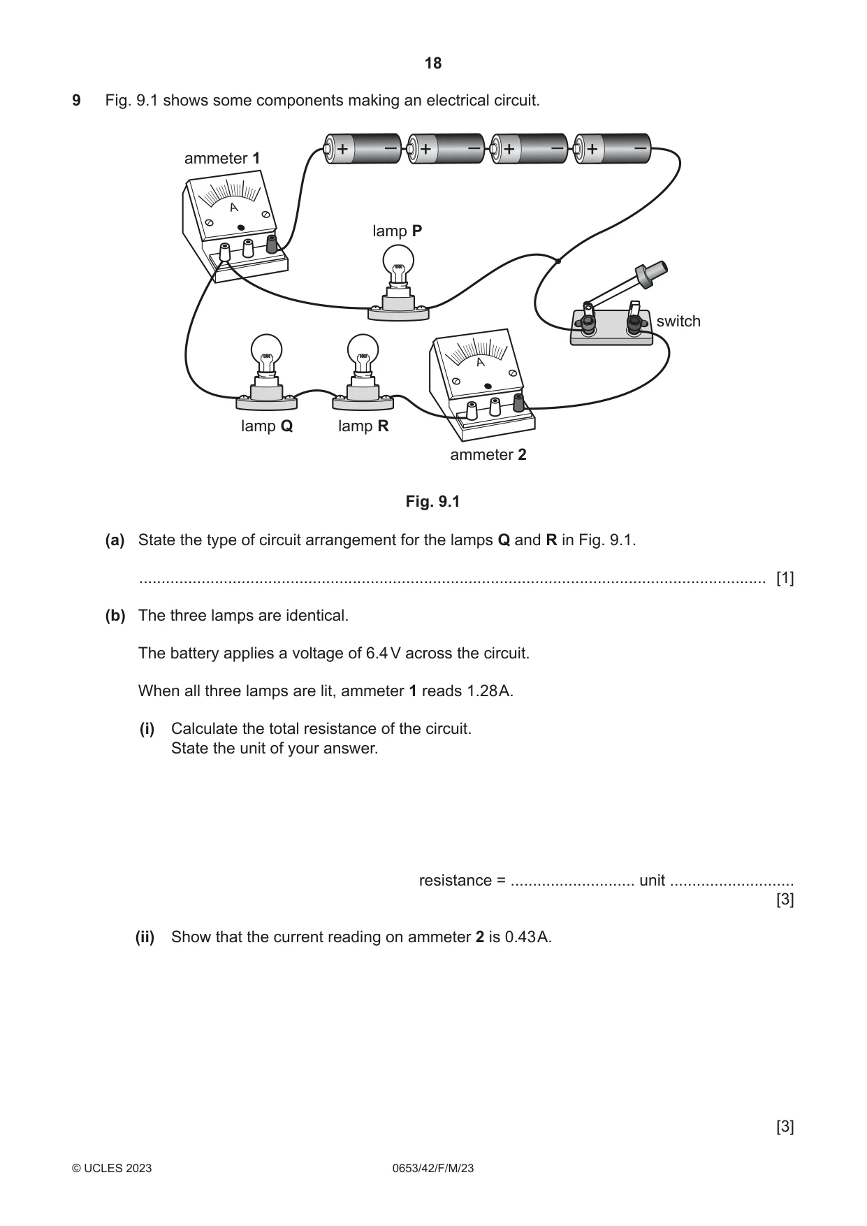 Cambridge IGCSE Science - Combined 0653 2023 Feb/March Paper 4 · Variant 2 question paper, page 18 of 20