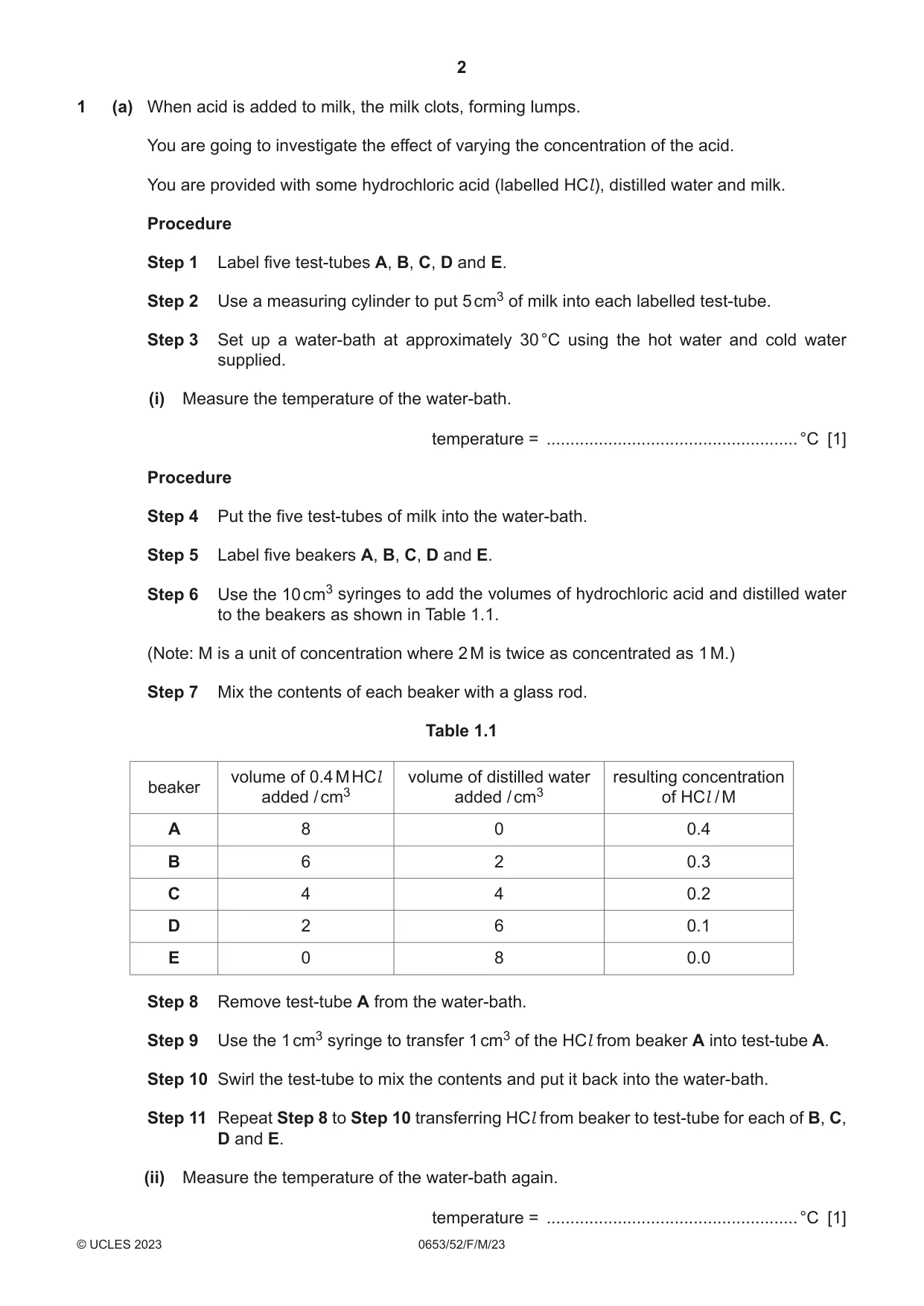 Cambridge IGCSE Science - Combined 0653 2023 Feb/March Paper 5 · Variant 2 question paper, page 2 of 16