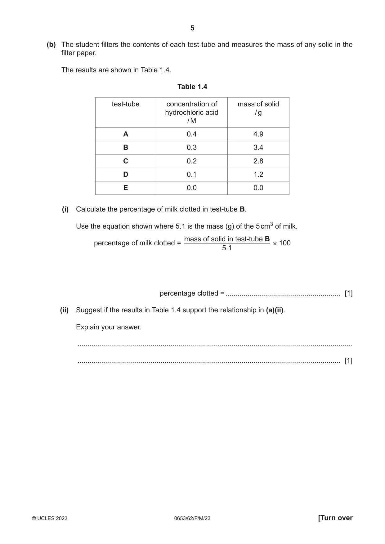 Cambridge IGCSE Science - Combined 0653 2023 Feb/March Paper 6 · Variant 2 question paper, page 5 of 16