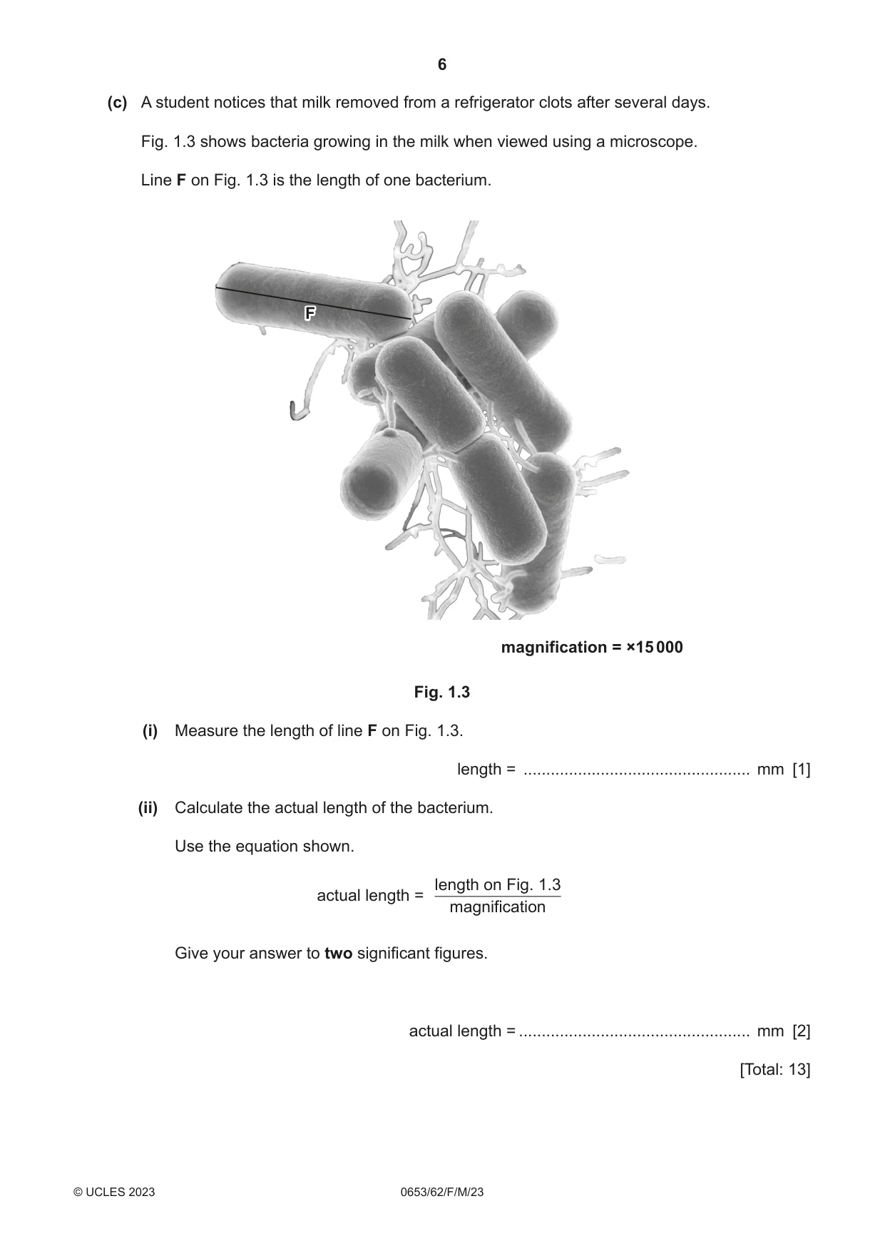 Cambridge IGCSE Science - Combined 0653 2023 Feb/March Paper 6 · Variant 2 question paper, page 6 of 16